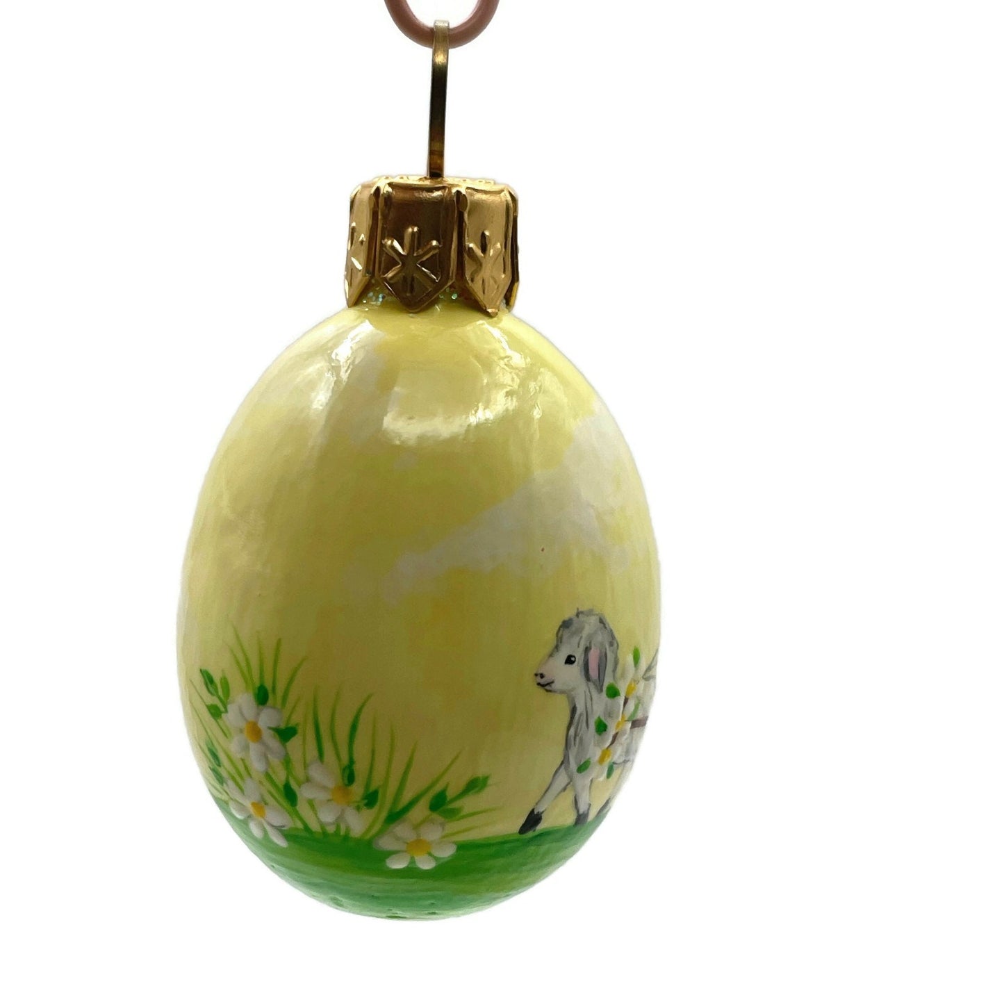 Patricia Breen Miniature Egg Surprise Rex Rides Easter Christmas Tree Ornament