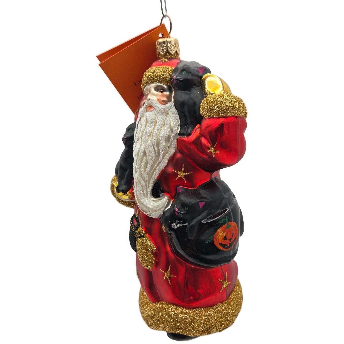 Patricia Breen Stanzis Kittens Red Stars Halloween Christmas Tree Ornament CATZ