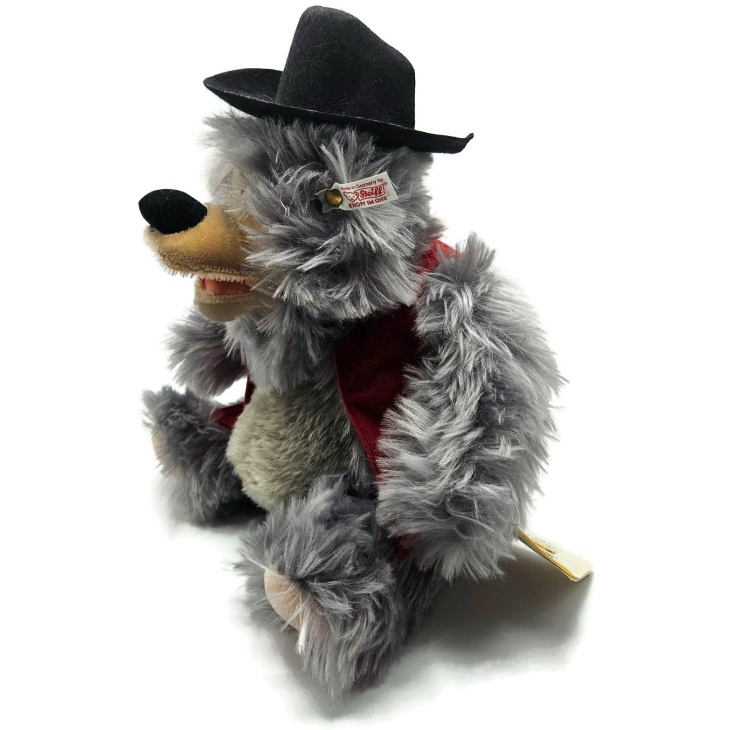 Steiff Bear Walt Disney World Big Al Teddy Bear Plush Toy Gray Limited Edition