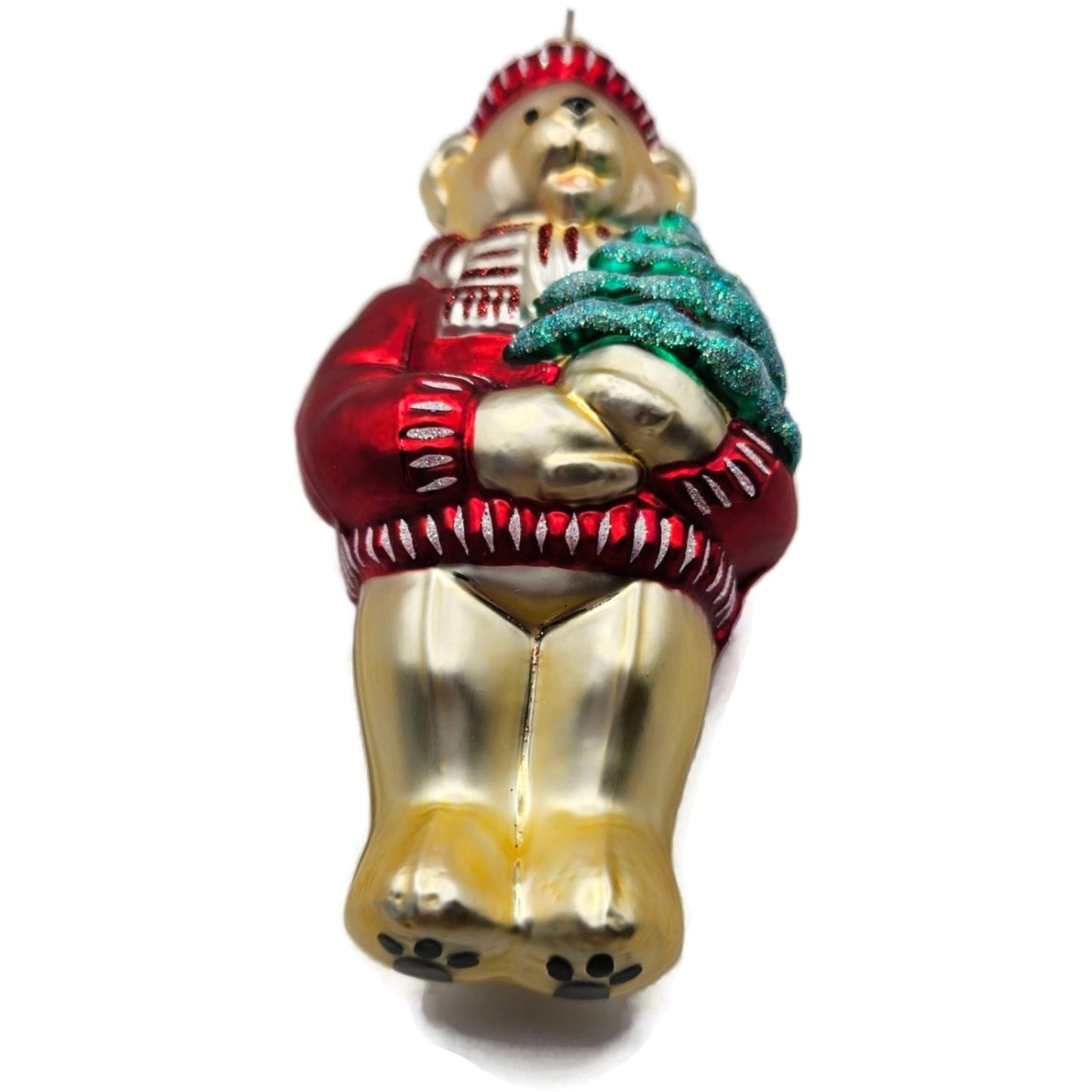 Patricia Breen Papa Bear Red Glittered Ornaments Christmas Tree Ornament