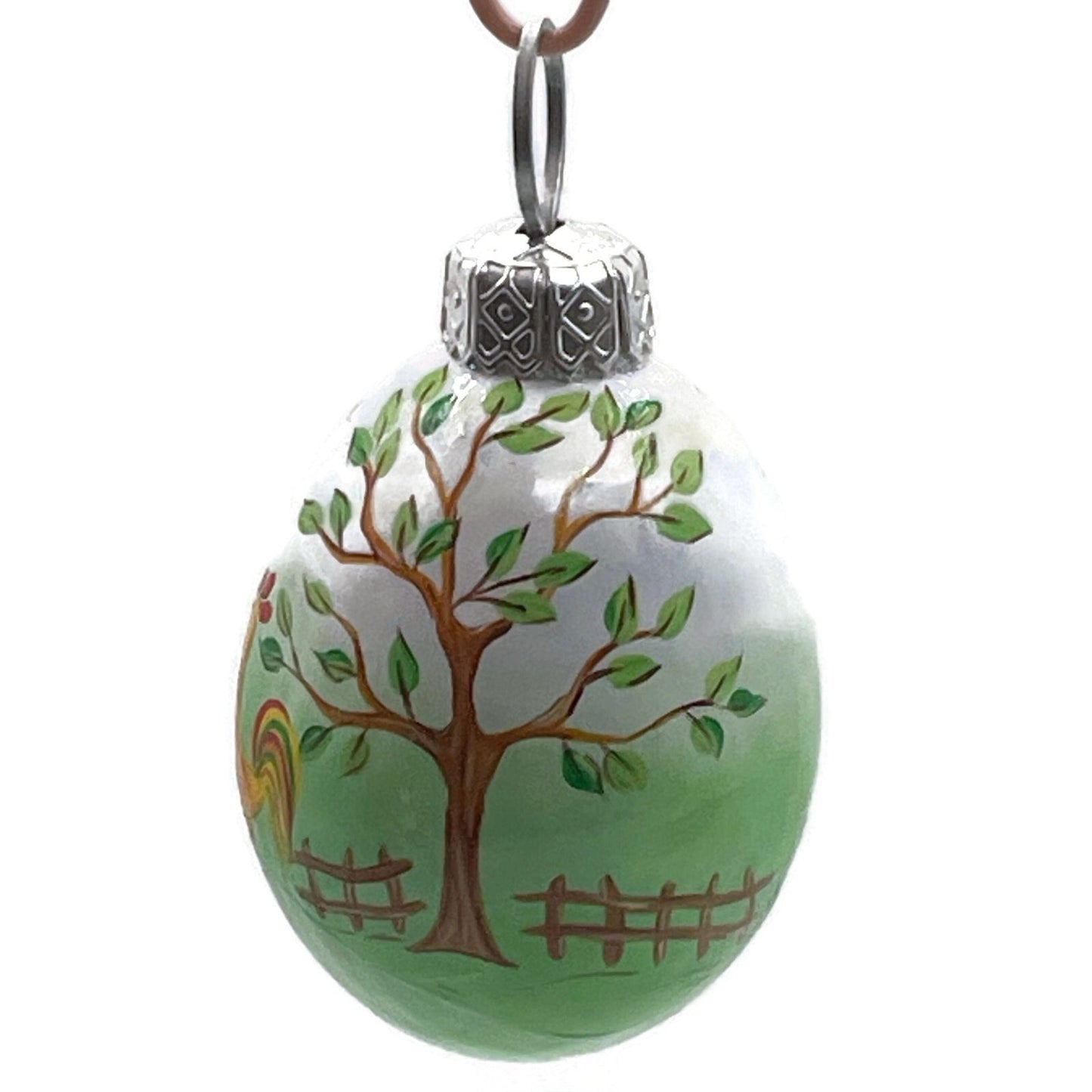 Patricia Breen Miniature Egg Roost Chicken Rooster Easter Christmas Ornament