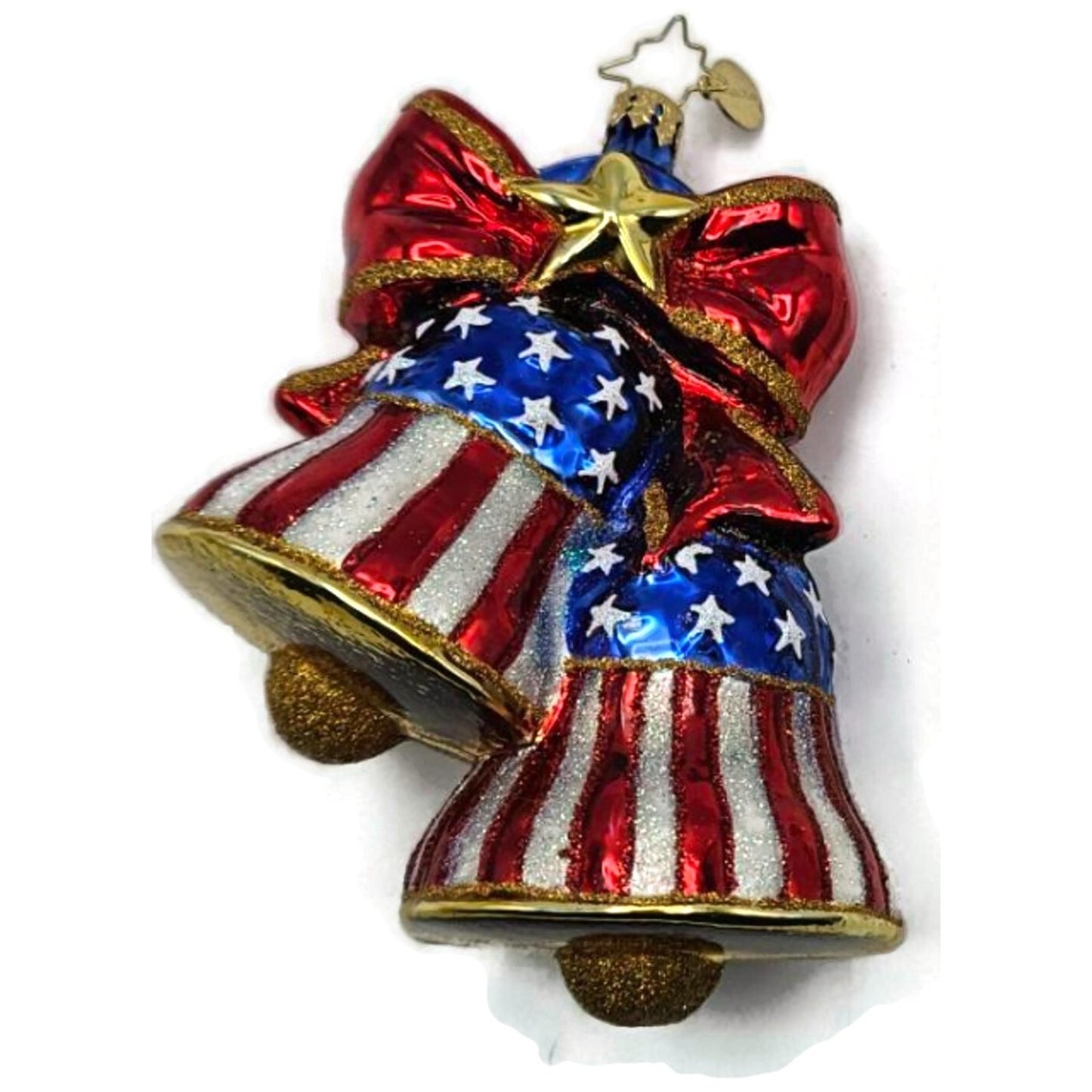 Christopher Radko Let Freedom Ring Patriotic Bells Christmas Ornament 1016083