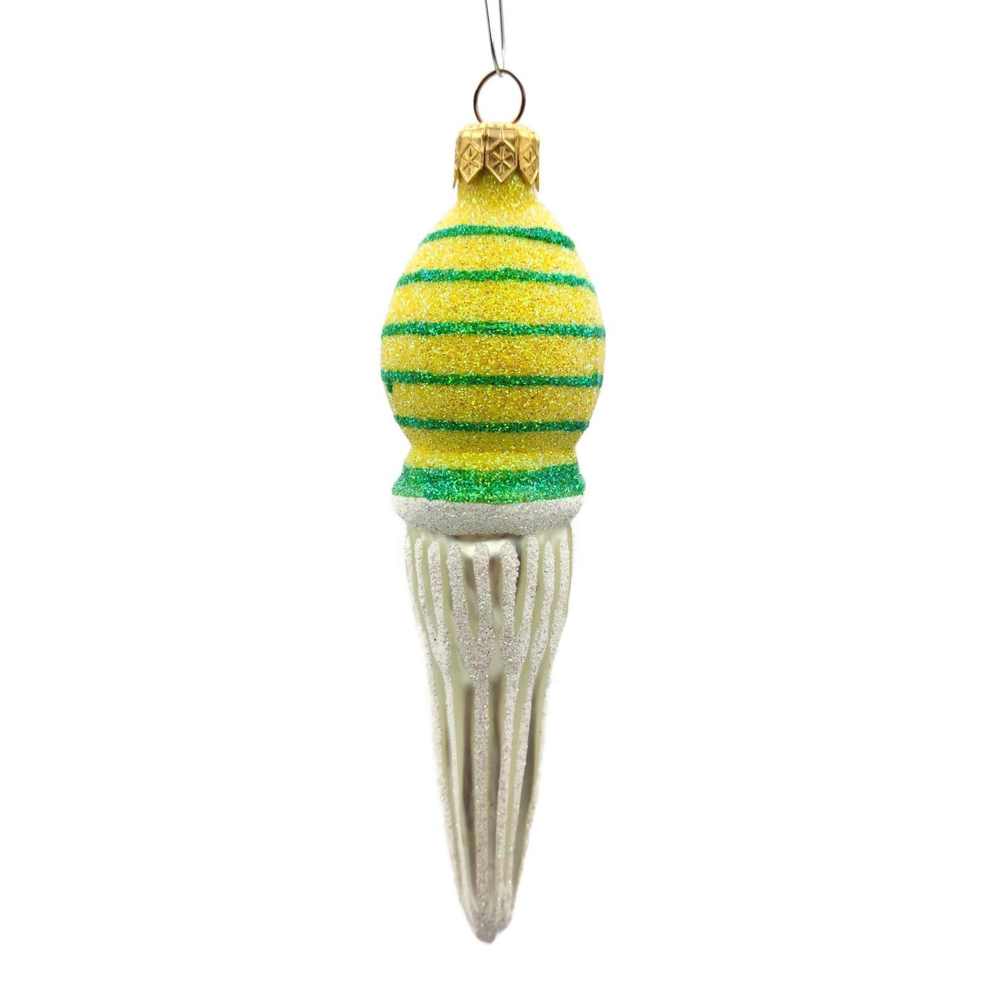 Patricia Breen Miniature Saint Petersburg Santa Striped Christmas Tree Ornament
