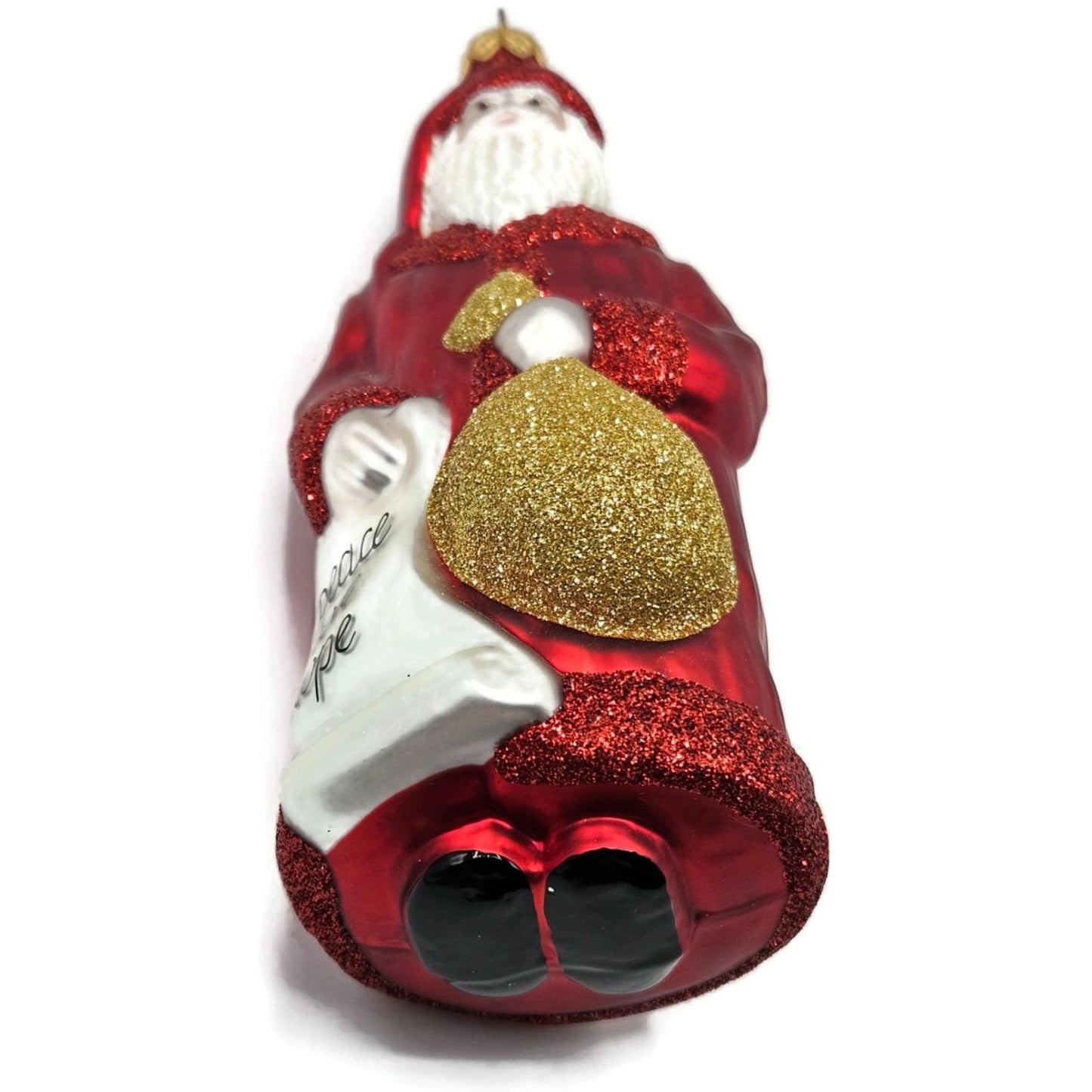 Patricia Breen Gift of the Season Red Gold Santa Claus Christmas Tree Ornament