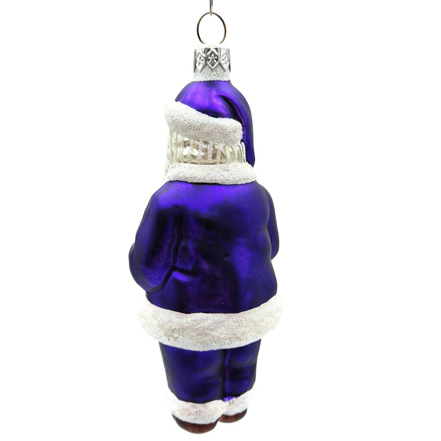 Patricia Breen A Snack For Rudolph Purple Santa Christmas Holiday Tree Ornament