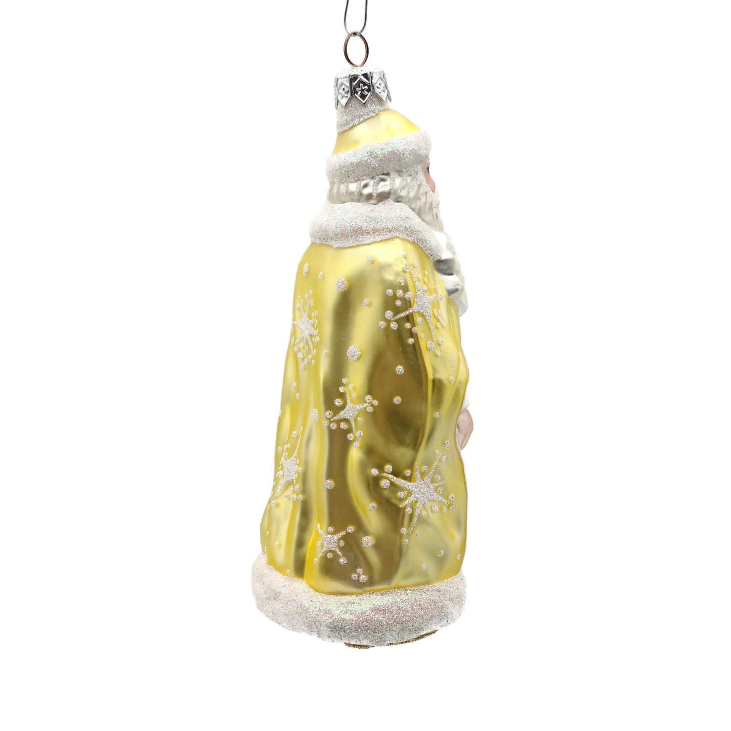 Patricia Breen Santa of the North Citrine Snowflakes Christmas Tree Ornament