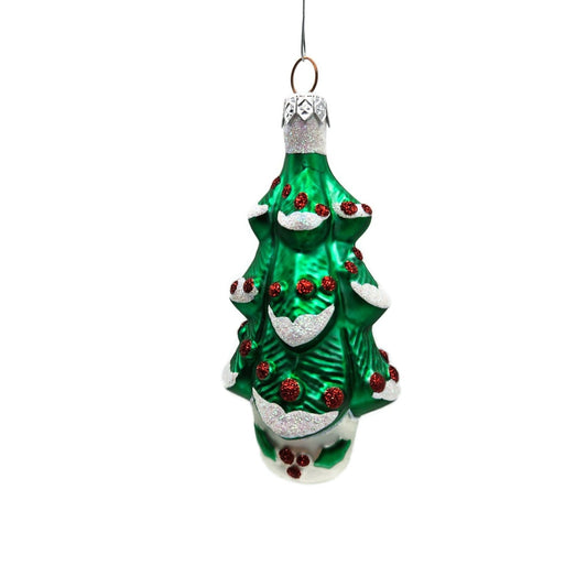 Patricia Breen Classic Tree Red Ornaments Glittered Christmas Holiday Ornament