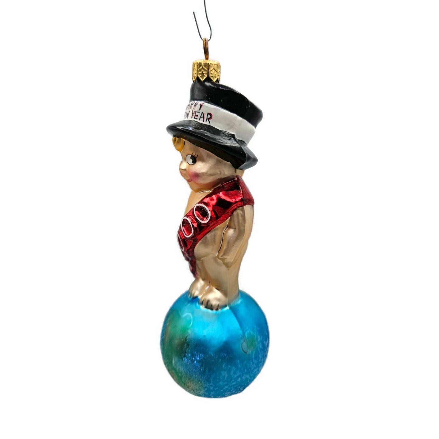 Christopher Radko Millennium Munchkin Baby New Year 2000 Christmas Ornament