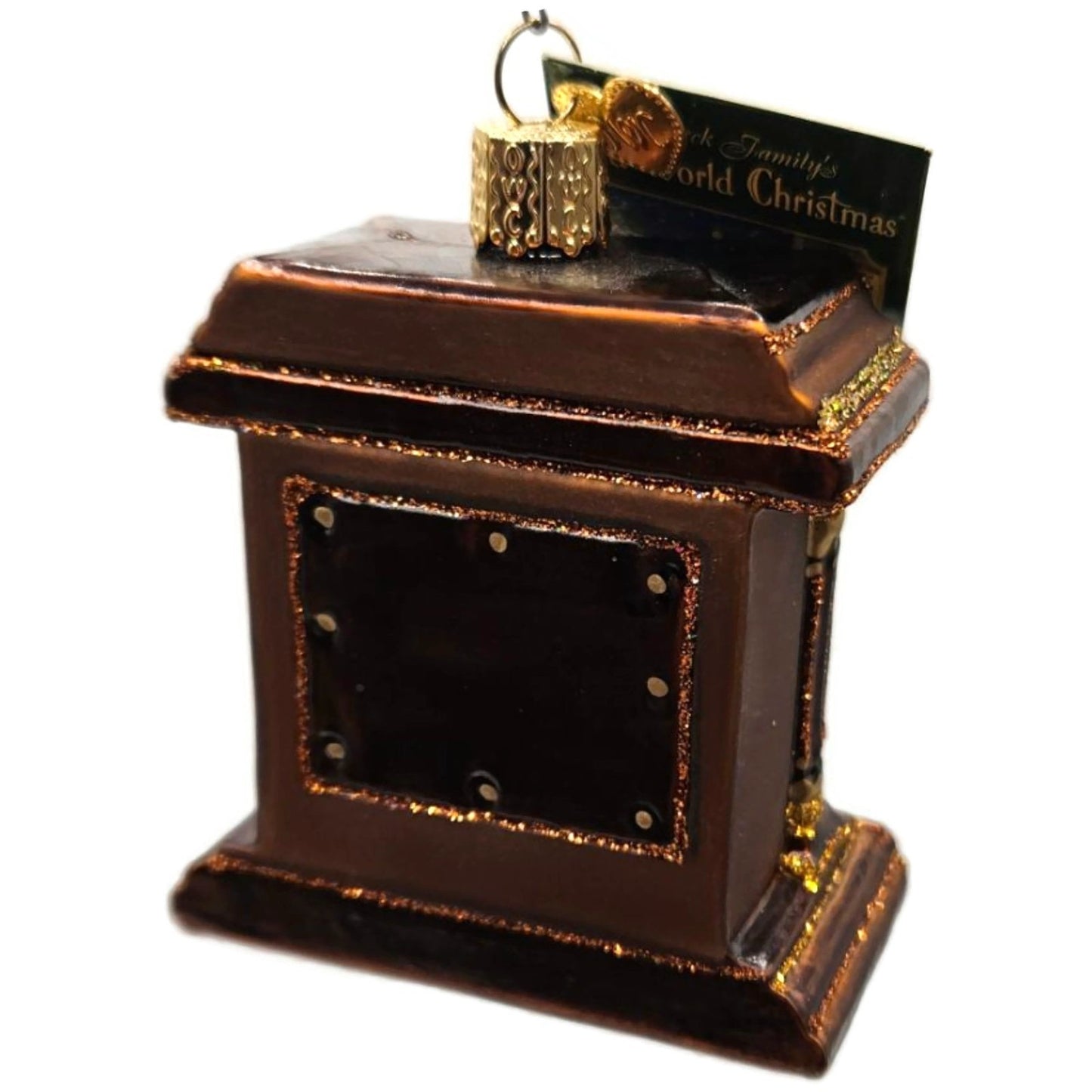 Mantel Time Clock Old Fashion Ornament OWC Old World Christmas Holiday Decor