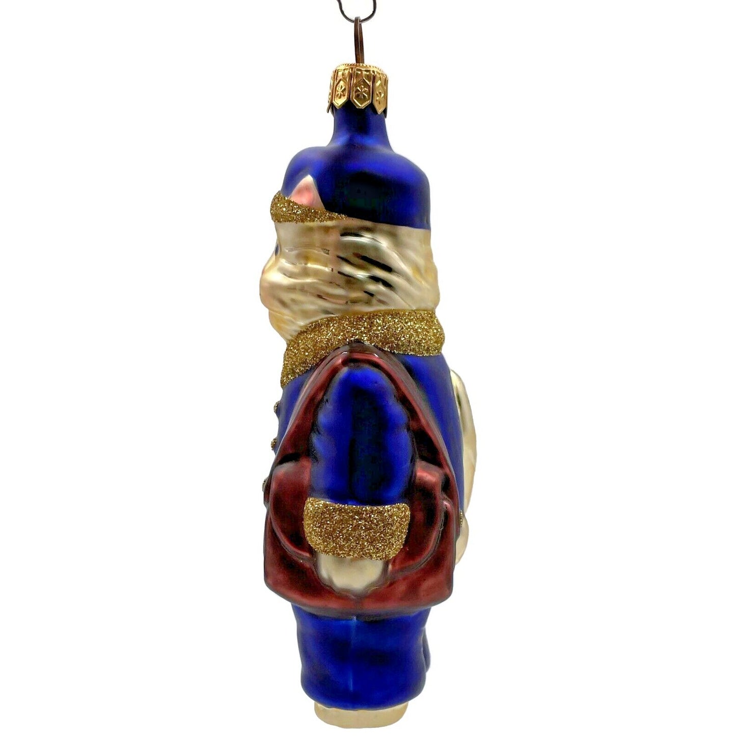 Patricia Breen Le Postal Cat Blue Kitty Valentines Heart Christmas Tree Ornament