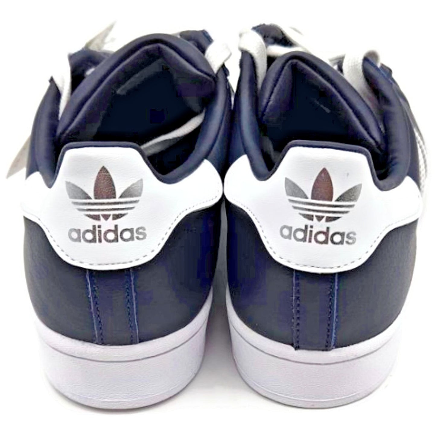 Adidas Superstar Navy Blue Stripe Leather Shoes Unisex Size 8 Shell Toe FY5864