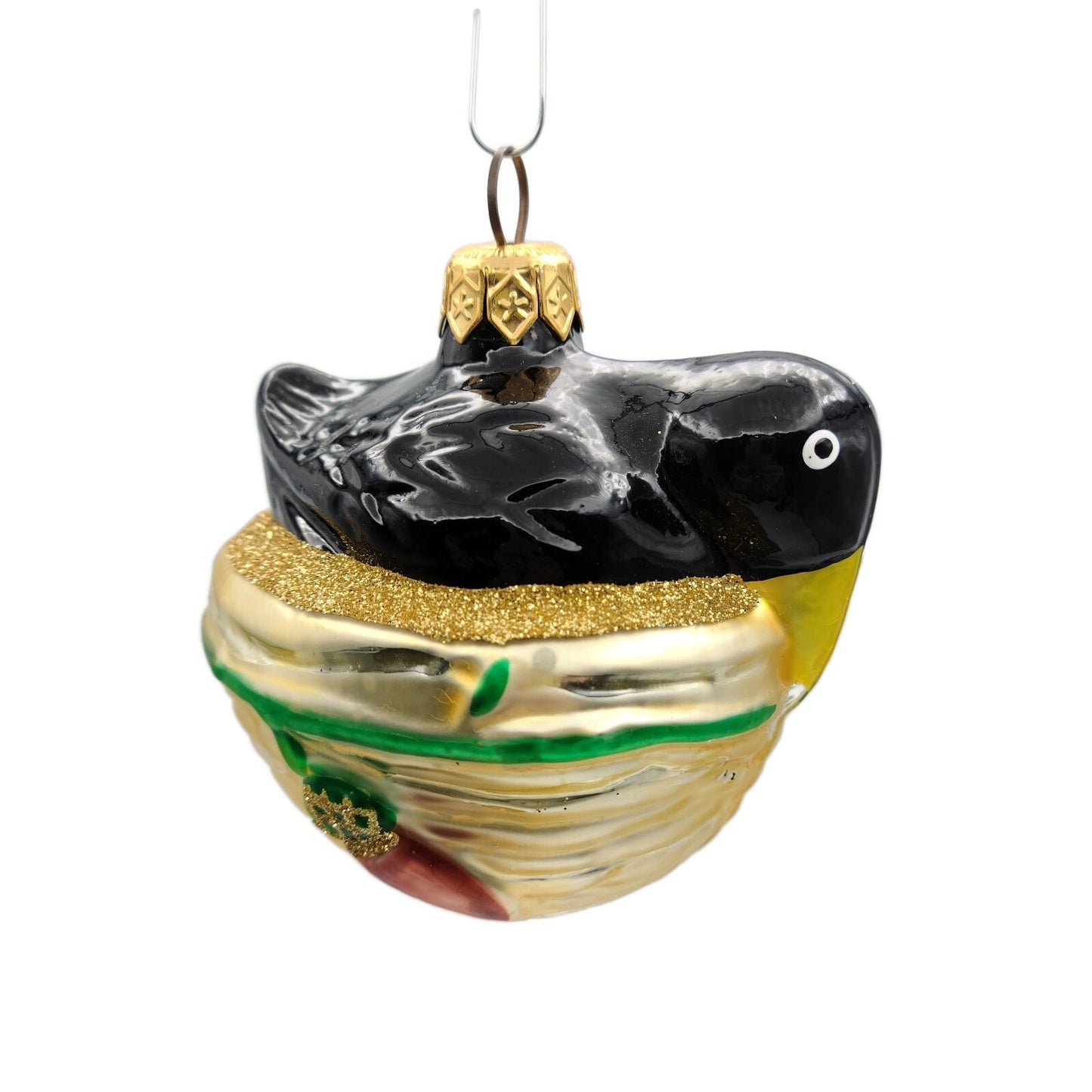 Patricia Breen Nesting Instinct Black Acorns Christmas Holiday Tree Ornament