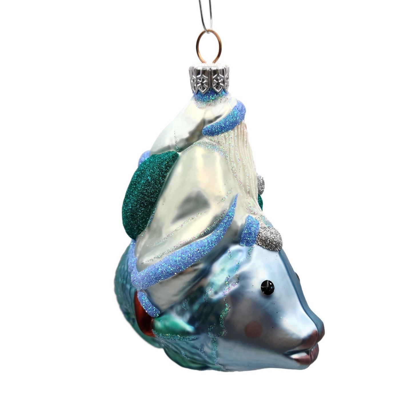 Patricia Breen Santa De La Mer Fine Glitter Bag Summer Nautical Tree Ornament