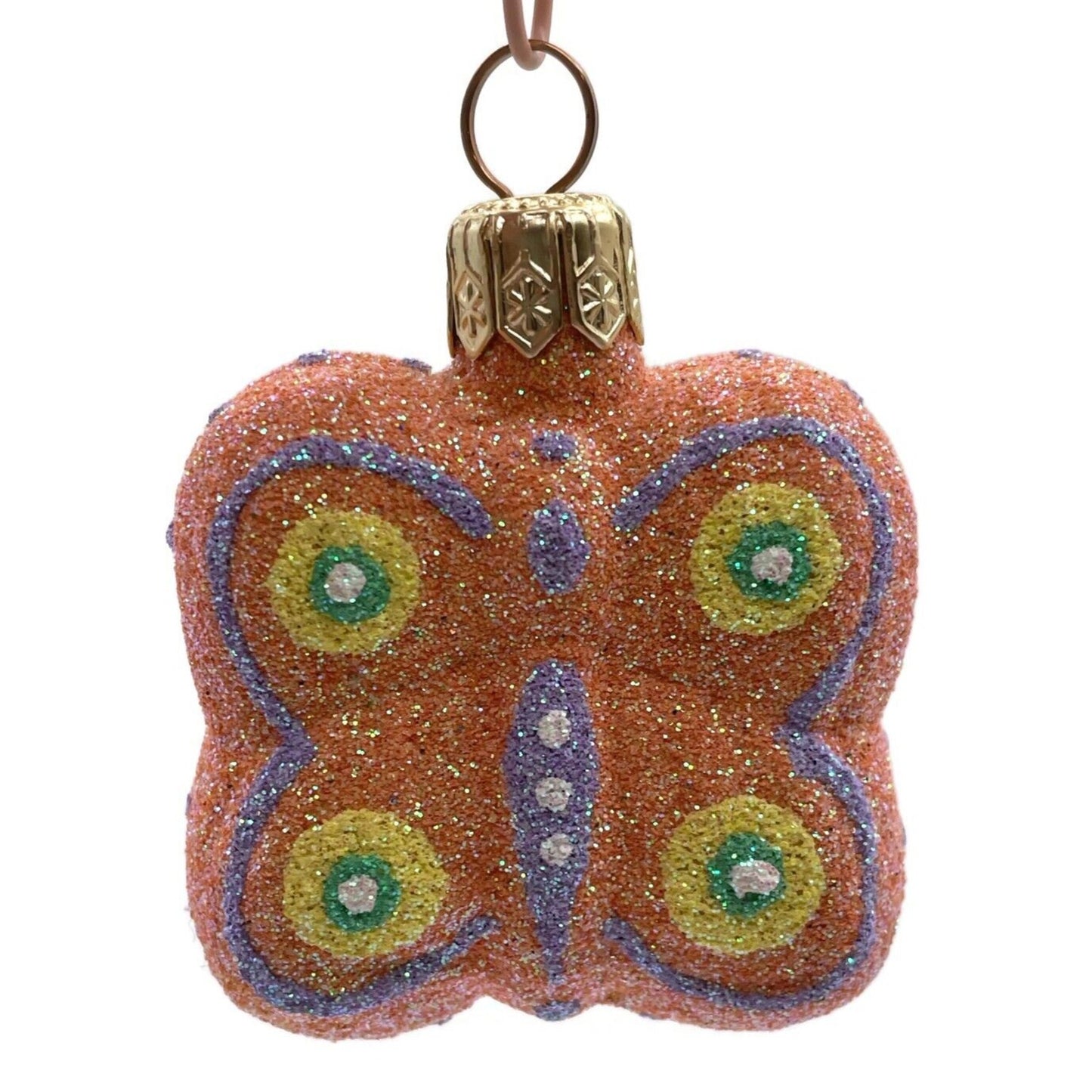 Patricia Breen Butterfly Peach Insect Bug Spring Holiday Christmas Tree Ornament