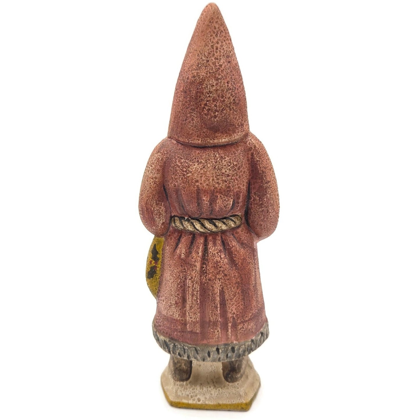 Vaillancourt Vaillancourt Belsnickel with Holly Sack Chalkware Folk Art Figurine