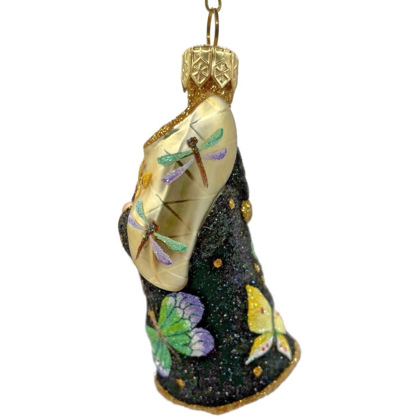 Patricia Breen Miniature Santa for Vera Black Butterfly Spring Decor Ornament