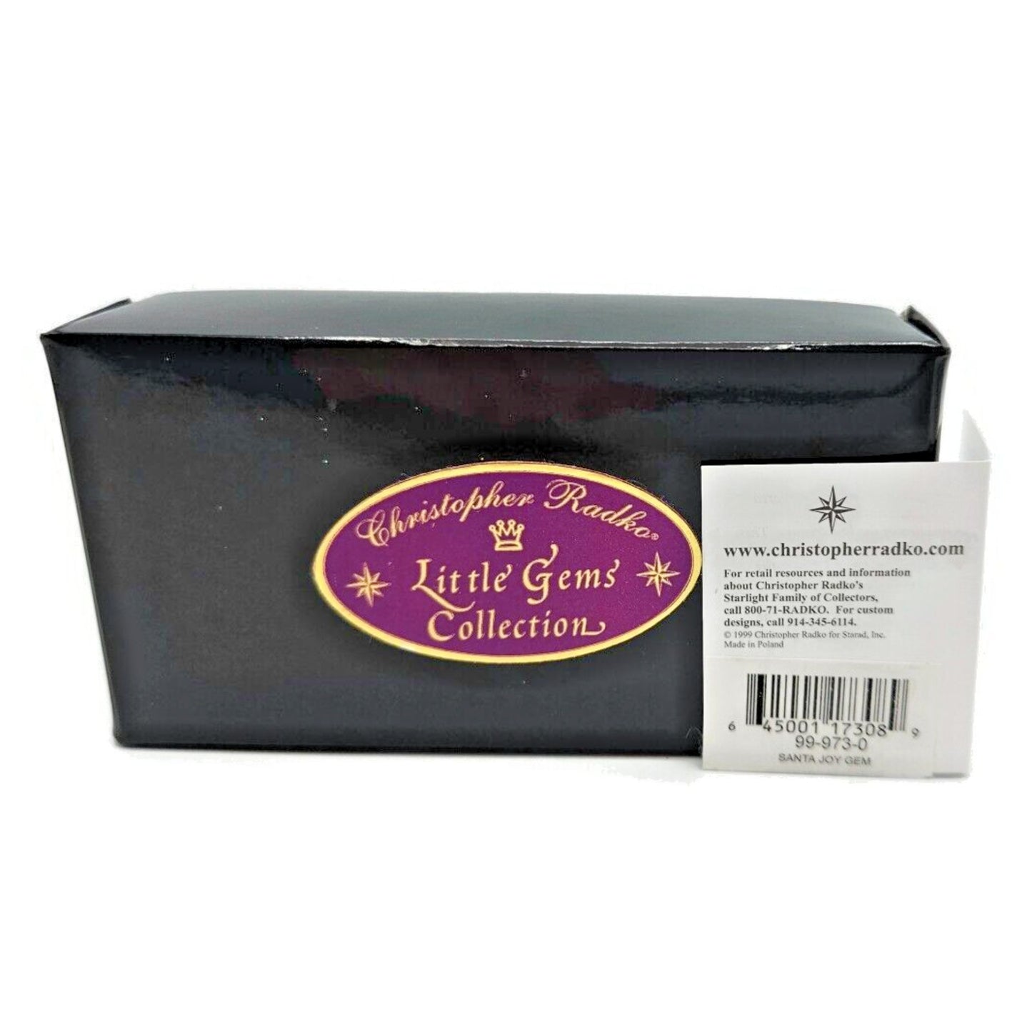Christopher Radko Santa Joy Gem Gifts Glass Christmas Tree Ornament 99-973-0
