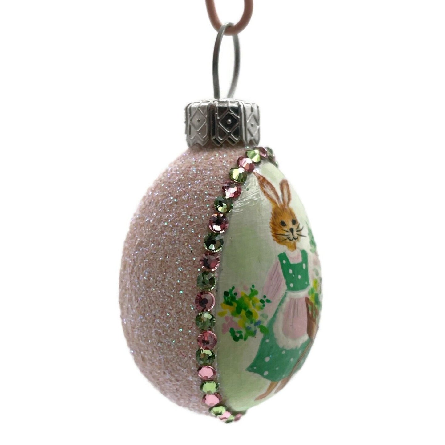 Patricia Breen Miniature Egg Abundance Bunny Flower Easter Christmas Ornament