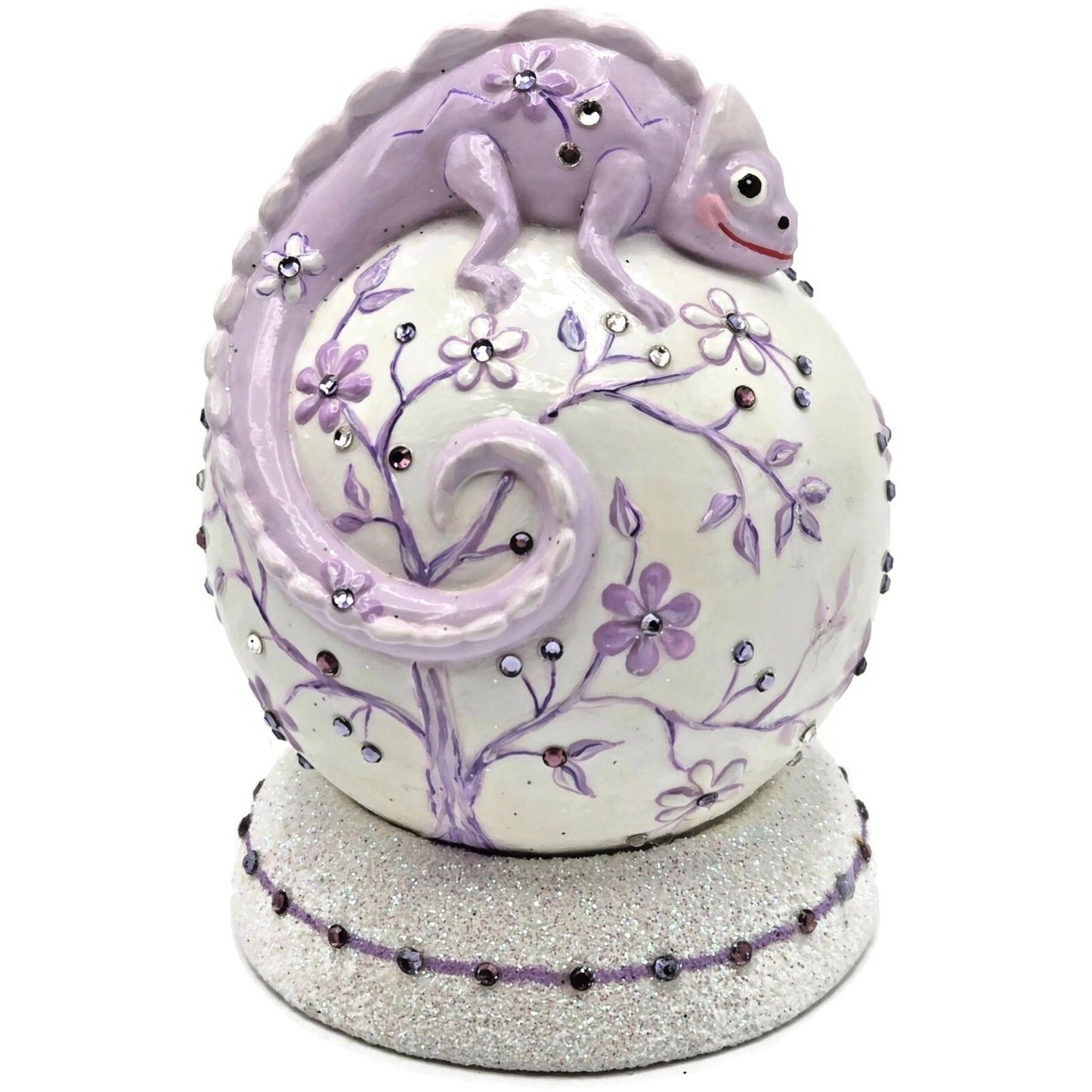 Patricia Breen Chameleon Cachette Lavender Flowers Spring Christmas OOAK CO