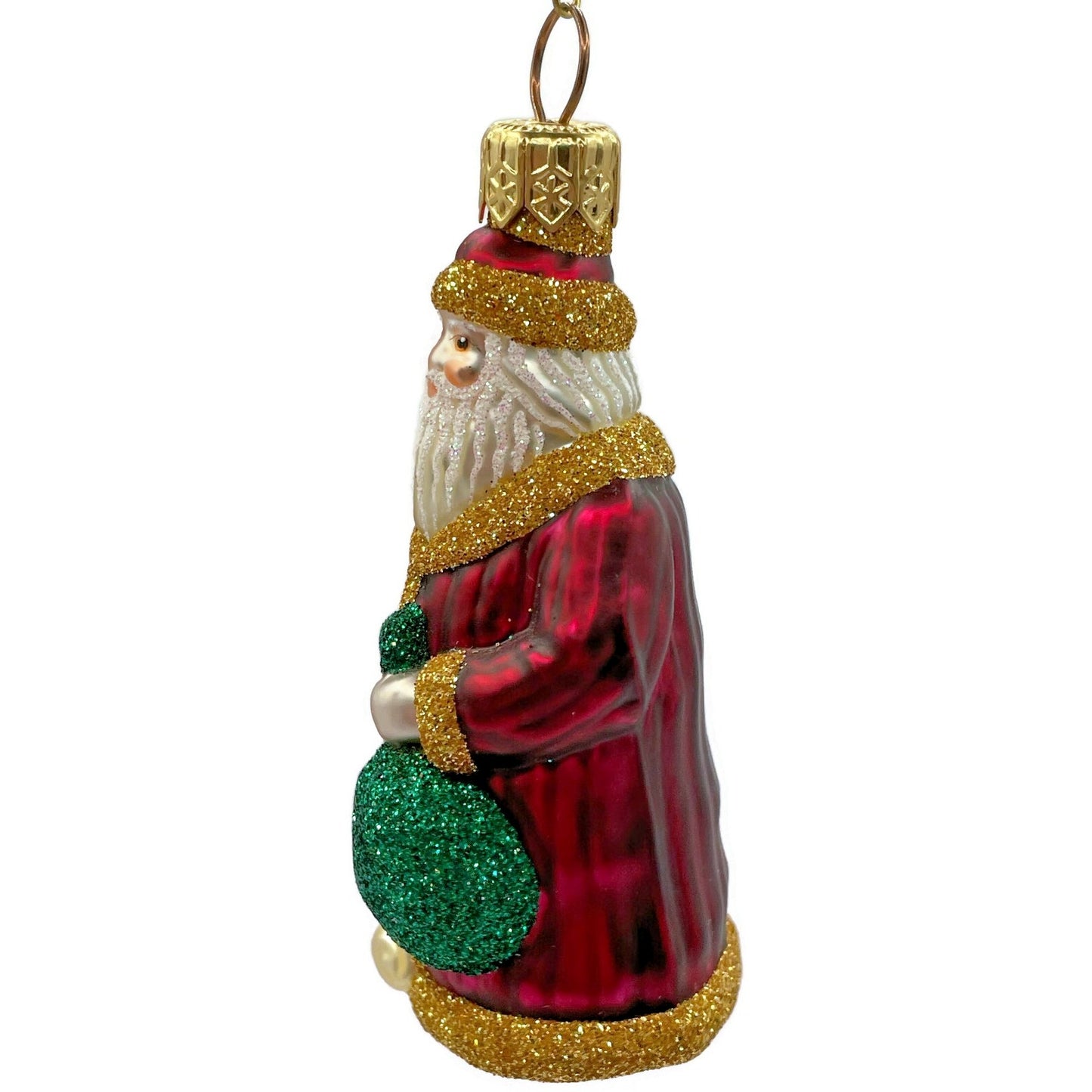 Patricia Breen Miniature Gift of the Season Bordeaux Merry Christmas Ornament