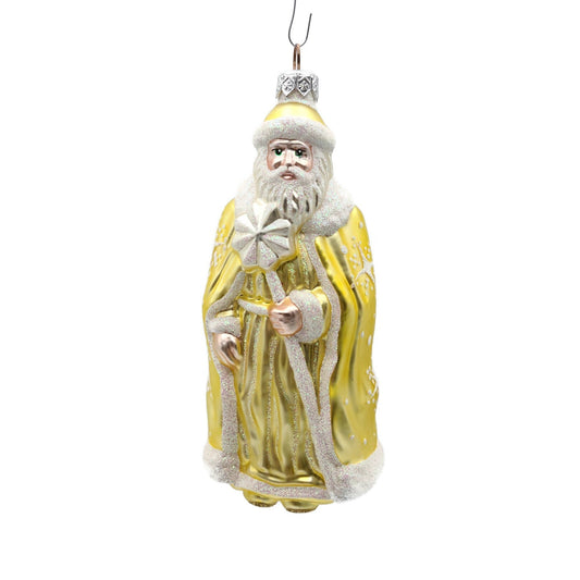 Patricia Breen Santa of the North Citrine Snowflakes Christmas Tree Ornament