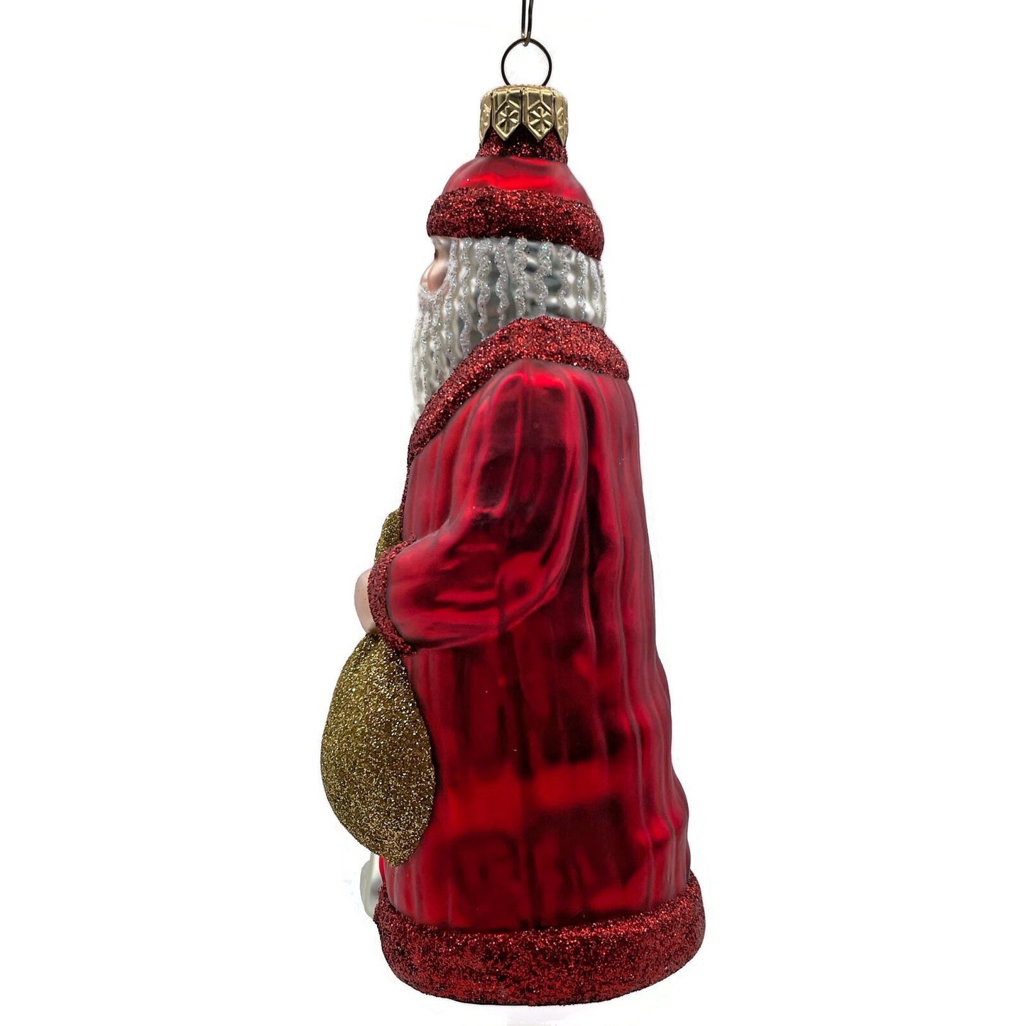 Patricia Breen Gift of the Season Red Gold Santa Claus Christmas Tree Ornament