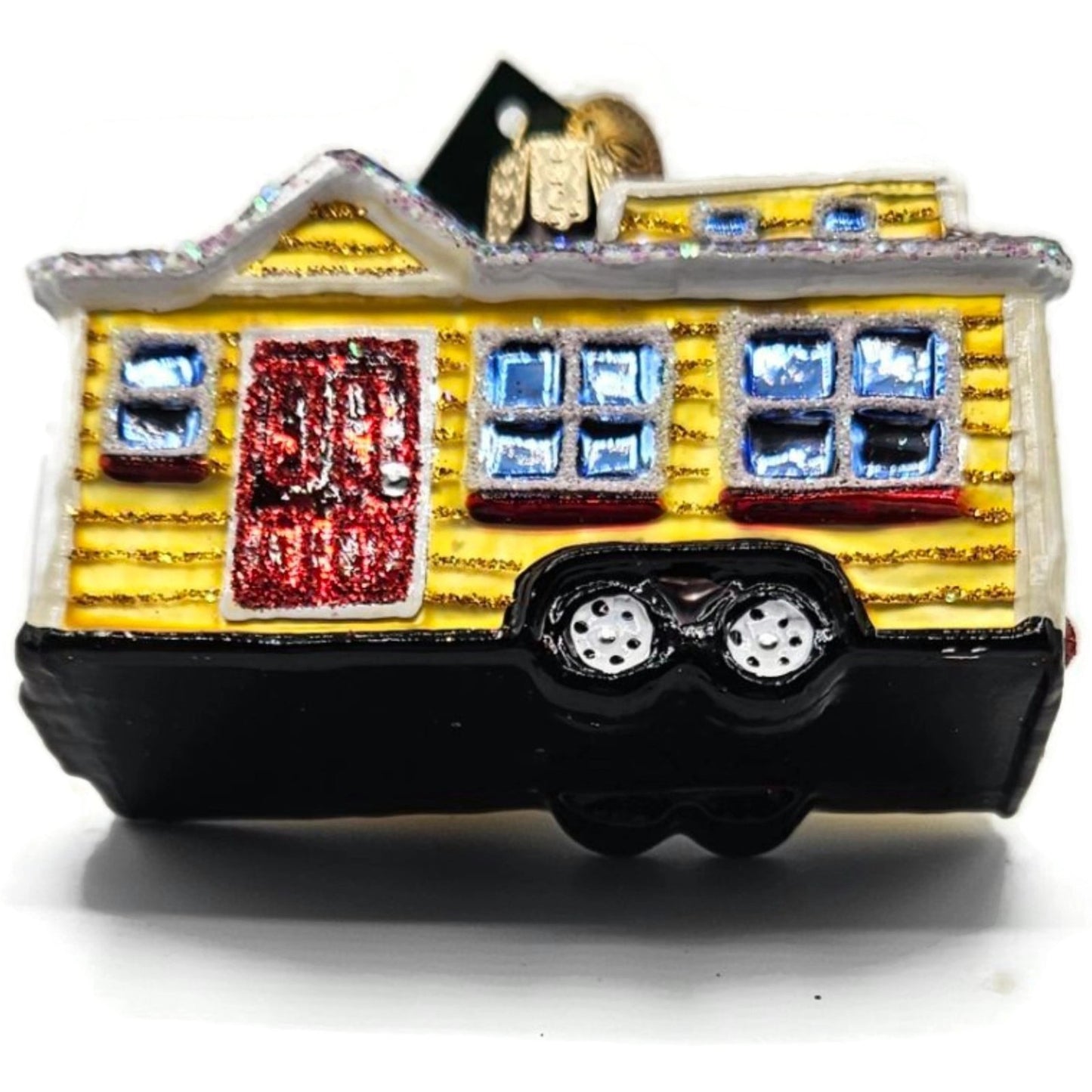 Tiny House Ornament OWC Home Old World Christmas Holiday Tree Decoration