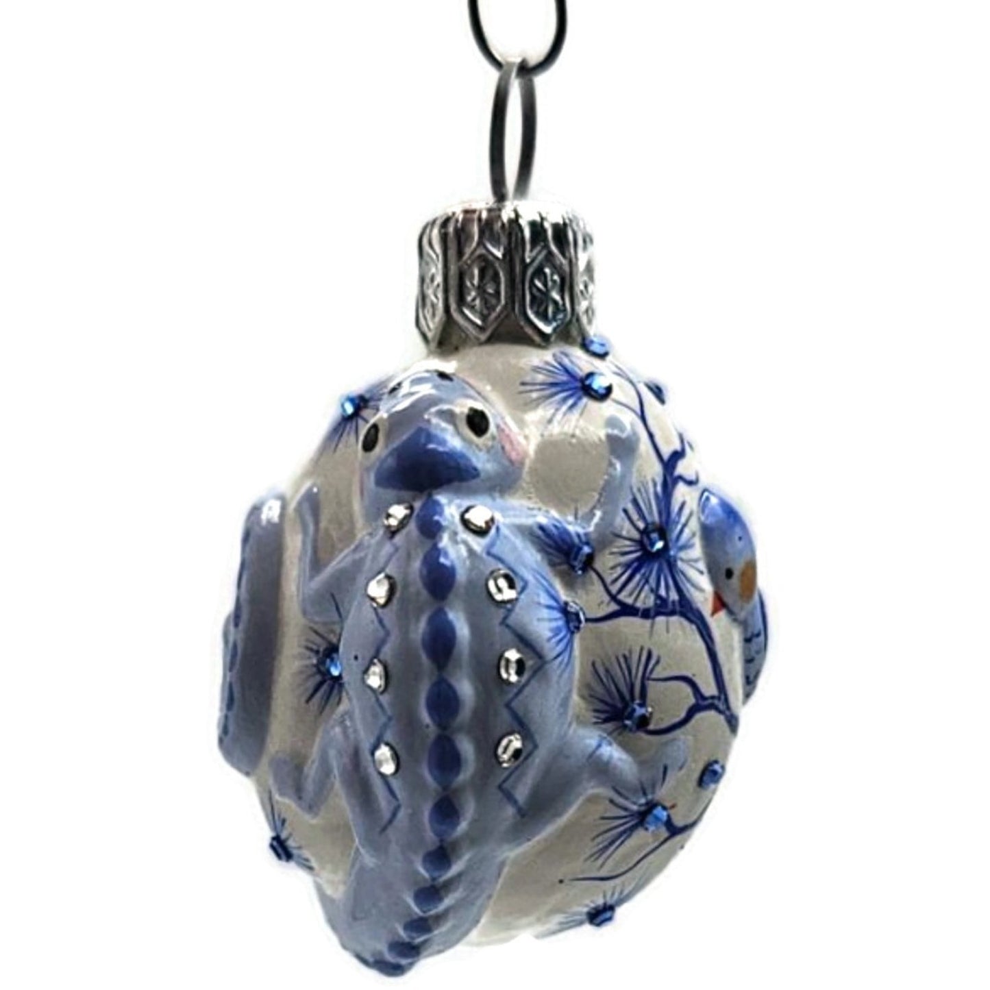 Patricia Breen Springtime Chameleon Blue Bird Spring Christmas Ornament