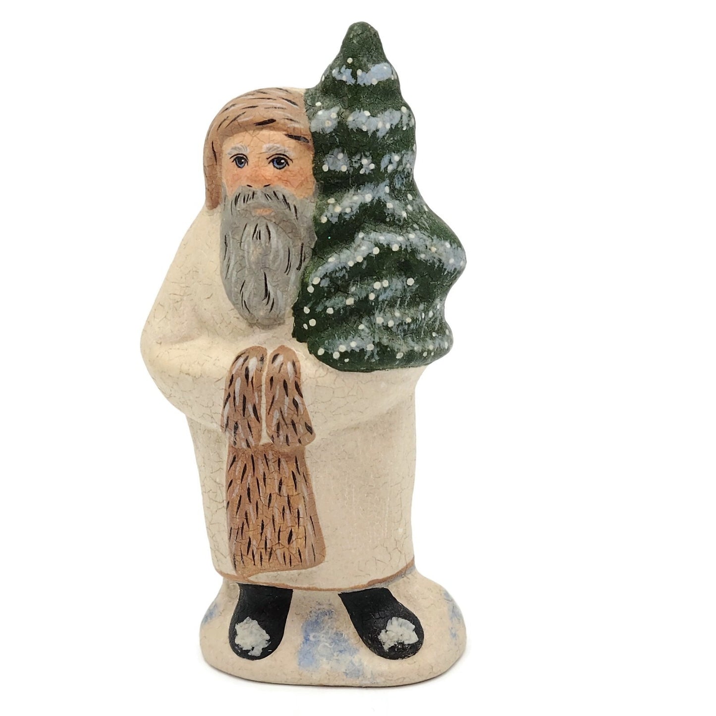 Vaillancourt Folk Art Father Christmas Chalkware MD974 Holiday Figurine