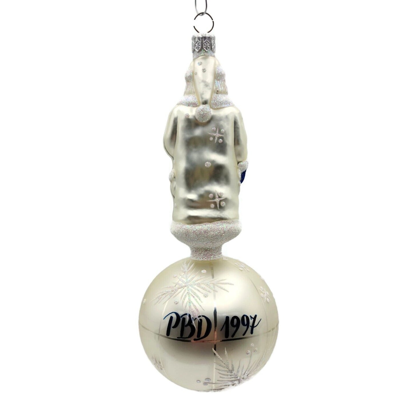 Patricia Breen Sojourning Santa Claus Pearl Traveling Christmas Tree Ornament