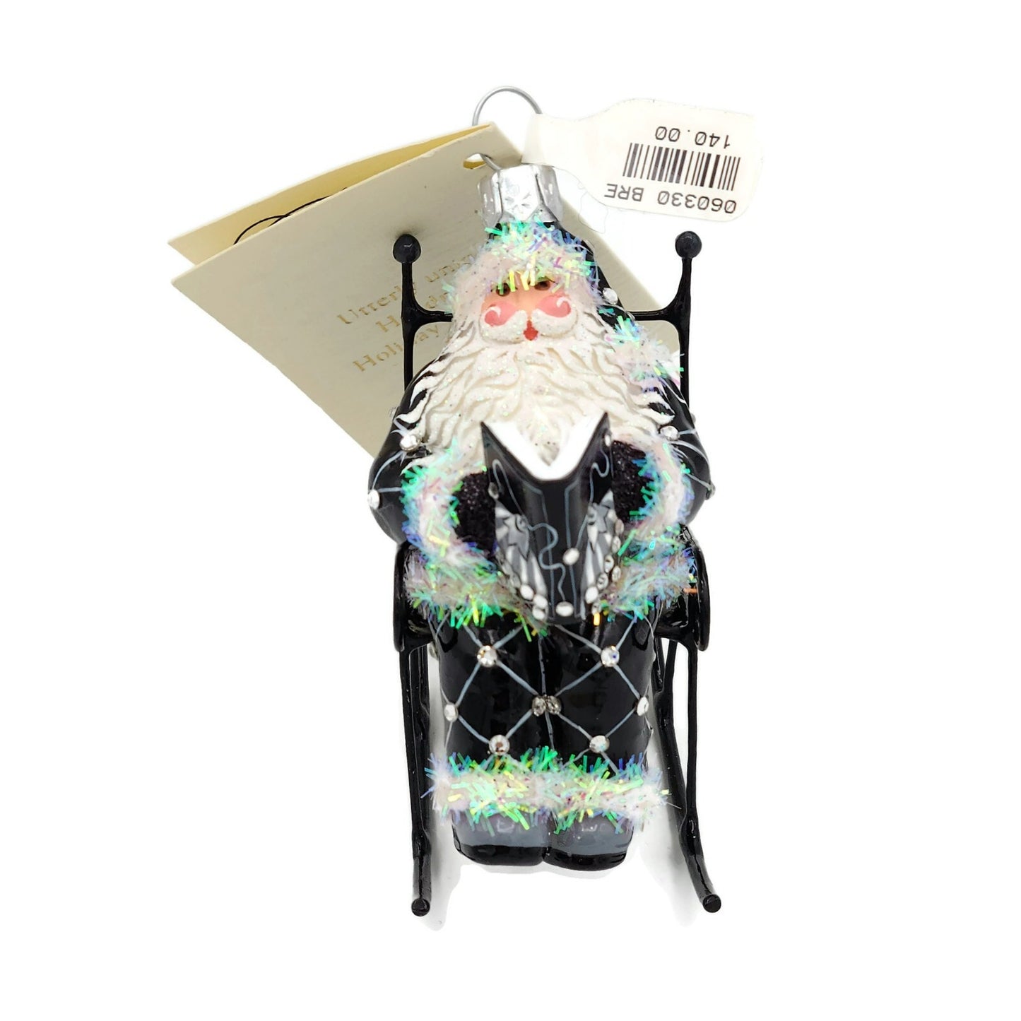 Patricia Breen Fitzgerald Santa Claus Rocking Chair Christmas Holiday Ornament