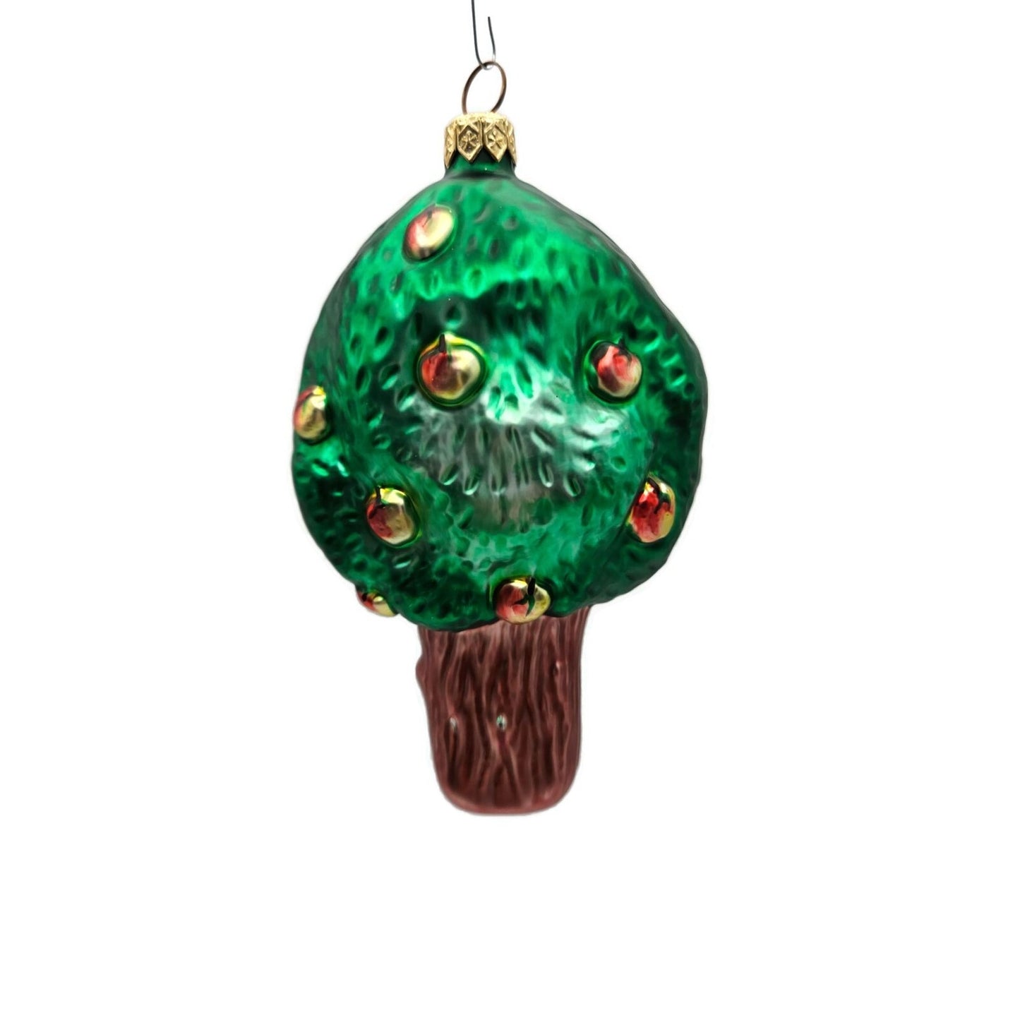 Patricia Breen Apple Tree Boy Matte Tree Glitter Ladder Summer Tree Ornament