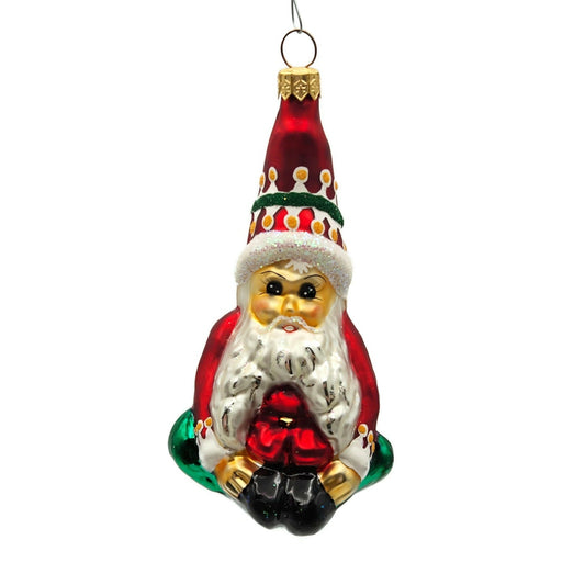 Christopher Radko Elfin Magic Red Blown Glass Christmas Holiday Tree Ornament