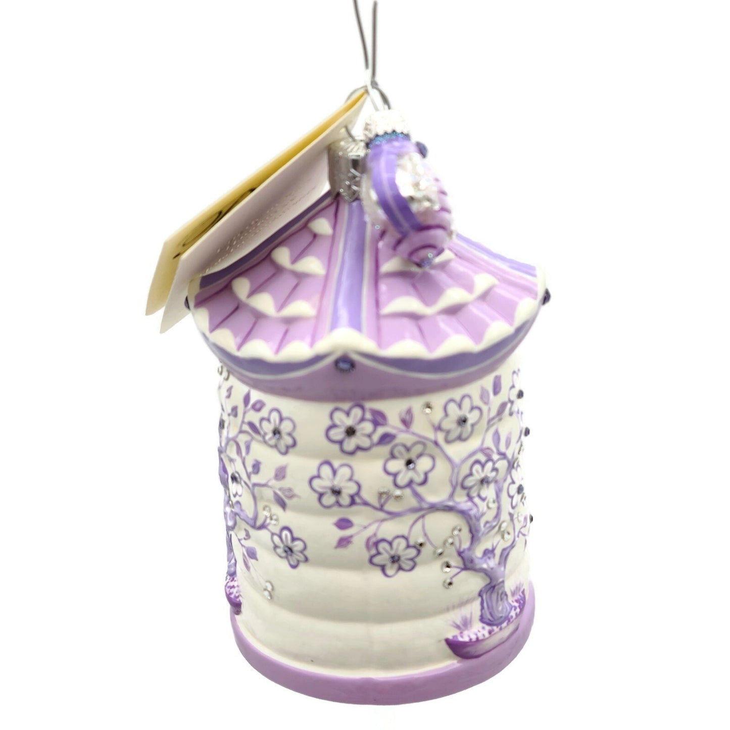 Patricia Breen Zenskep Chinoiserie Violet Beehive Christmas Holiday Ornament