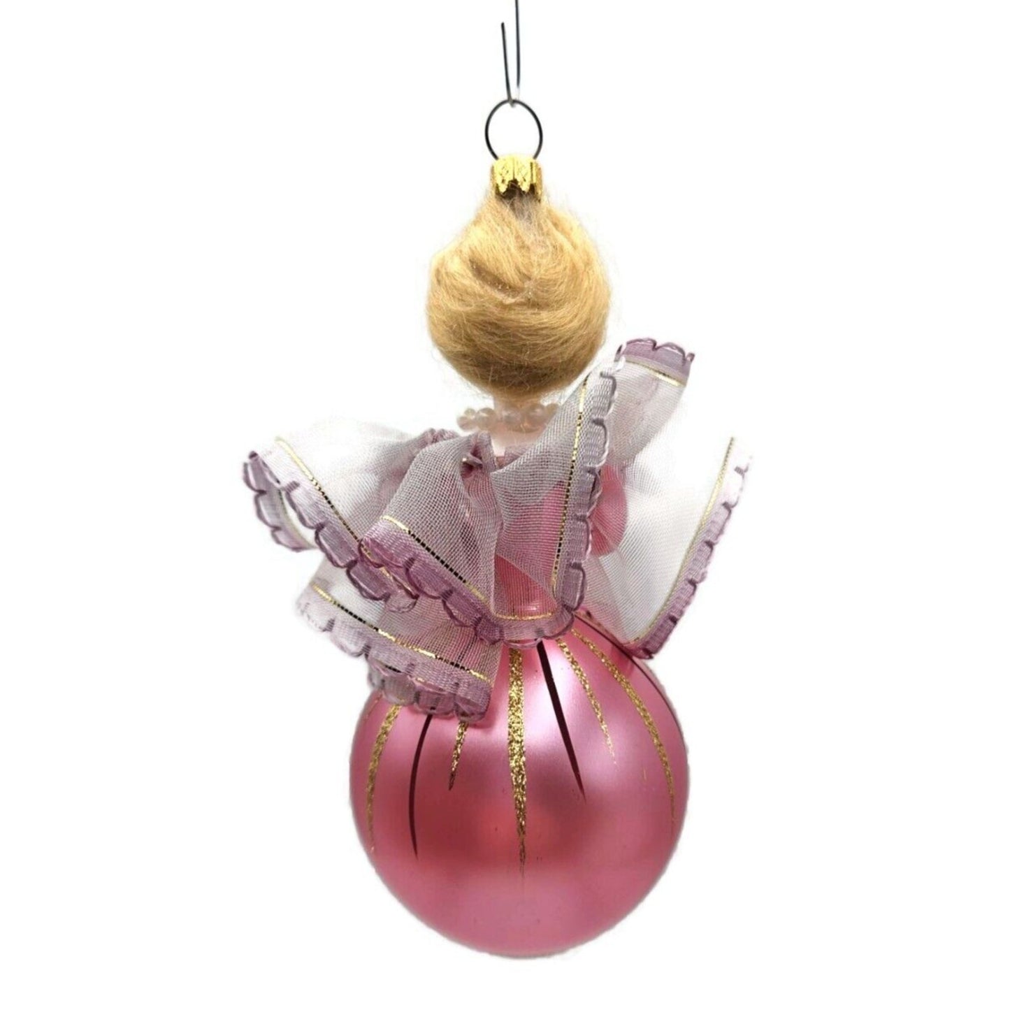 Soffieria De Carlini Lady Fancy Pink Dress Italian Christmas Tree Ornament