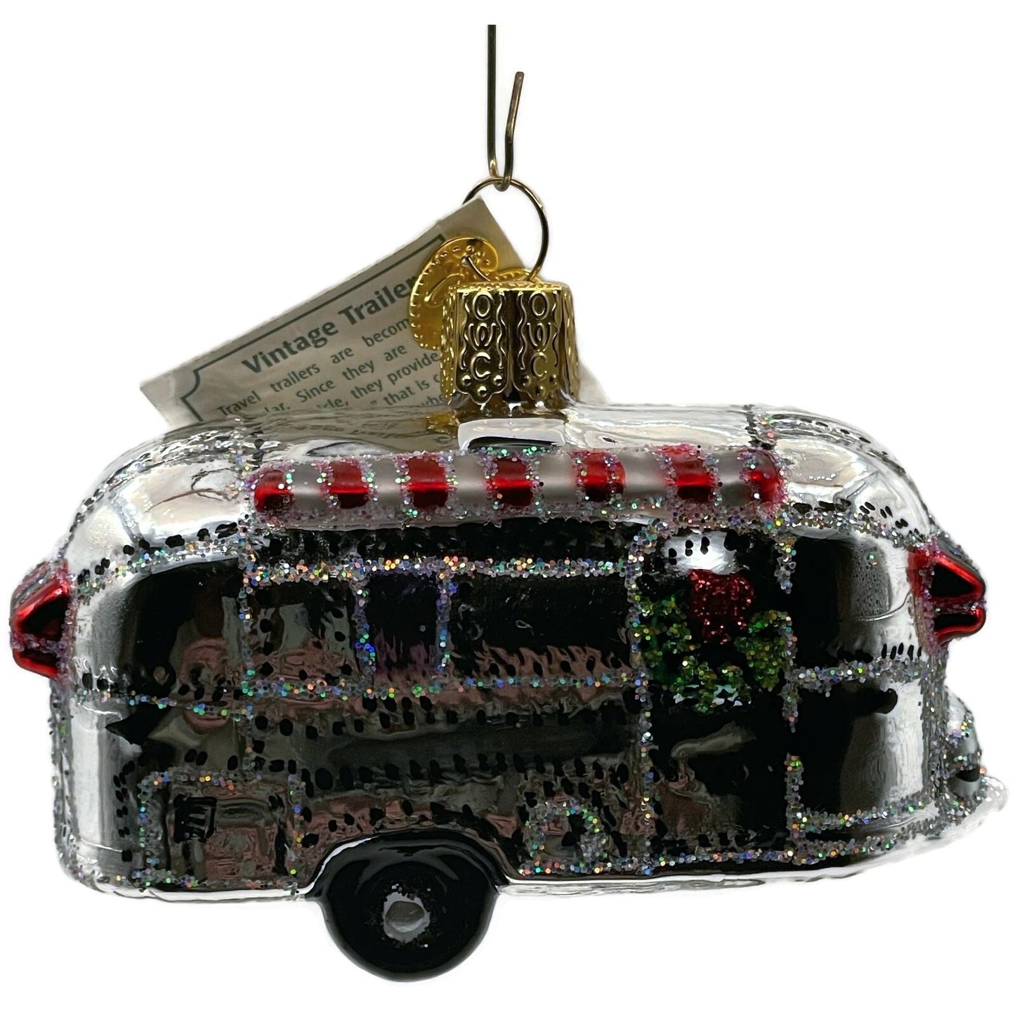Vintage Camping Trailer Ornament Old World Christmas Holiday Tree OWC 46053