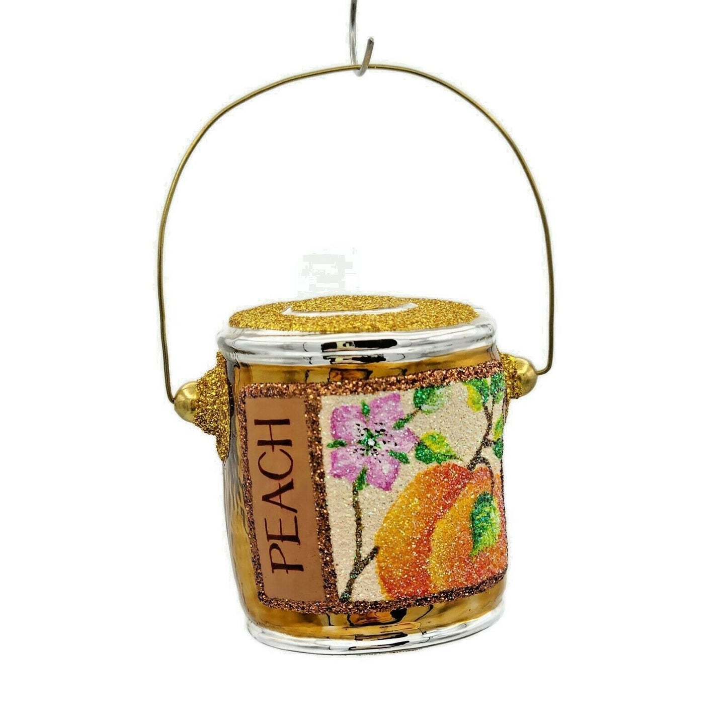 Patricia Breen Colourful Quarts Peach Paint Can Art Spring Christmas Ornament