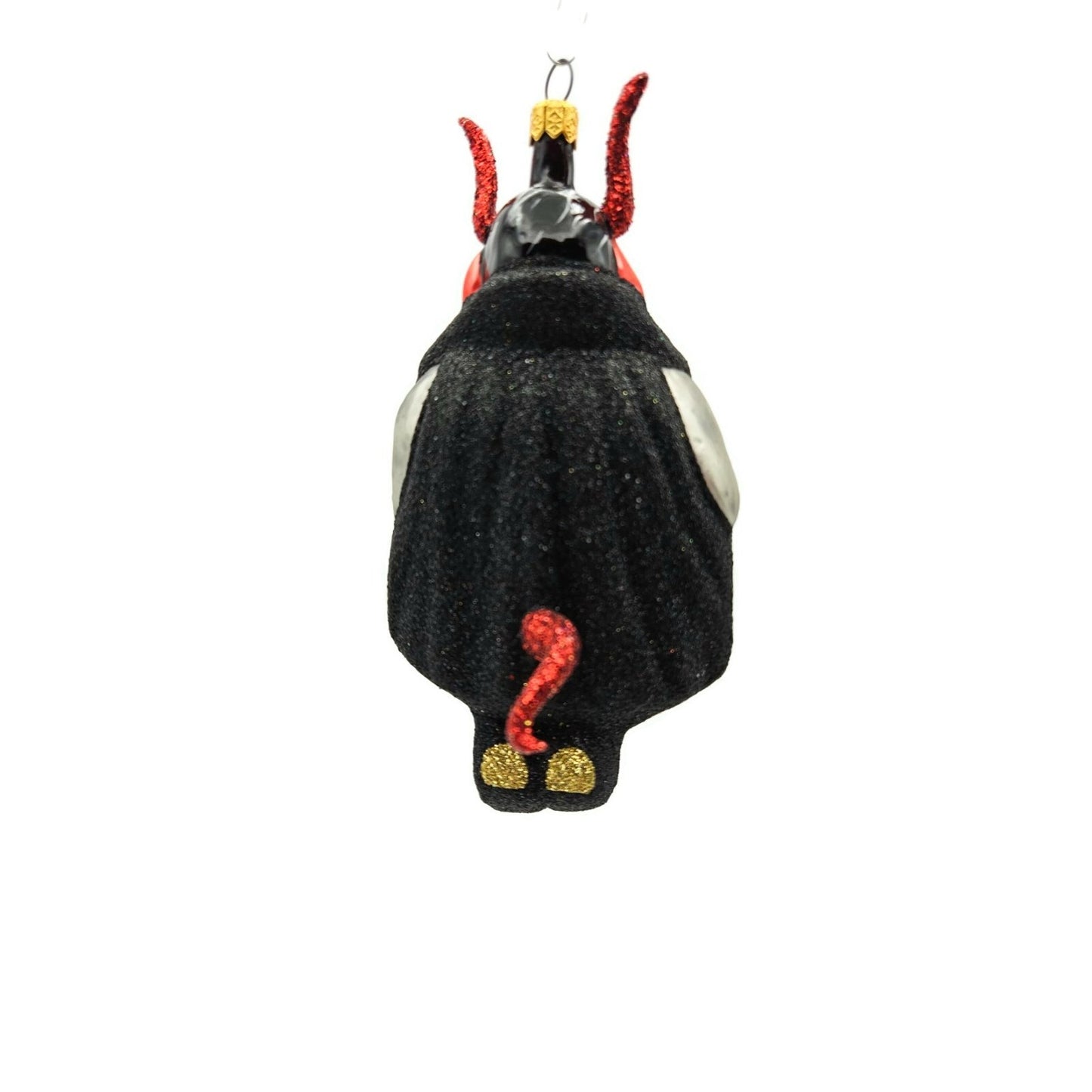 Larry Fraga Devil Beware Blown Glass Halloween Christmas Tree Ornament 5889