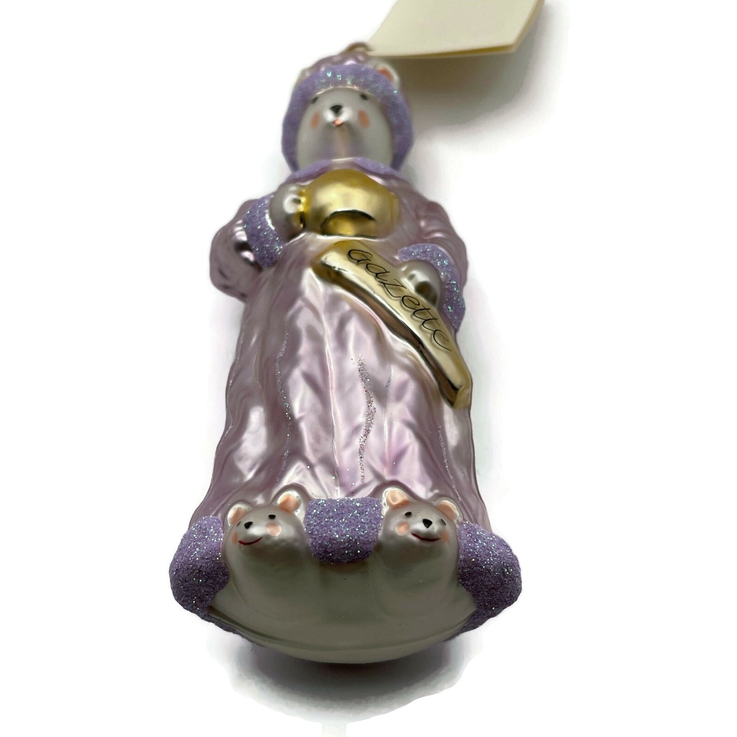 Patricia Breen Ornament Mrs Mouse Lavender Gazette Christmas Tree Decoration
