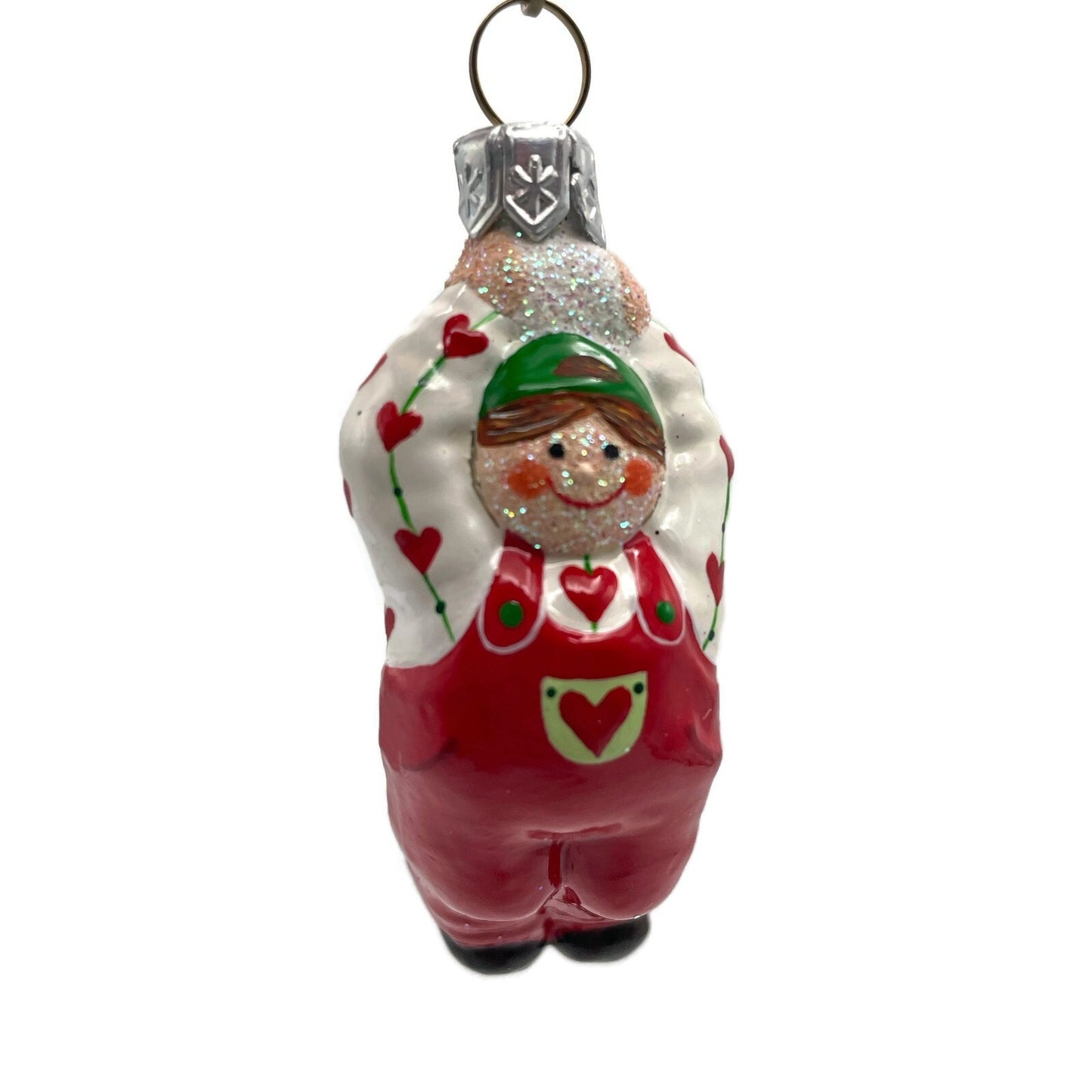 Patricia Breen Miniature Balloon Boy Hearts Valentines Christmas Tree Ornament