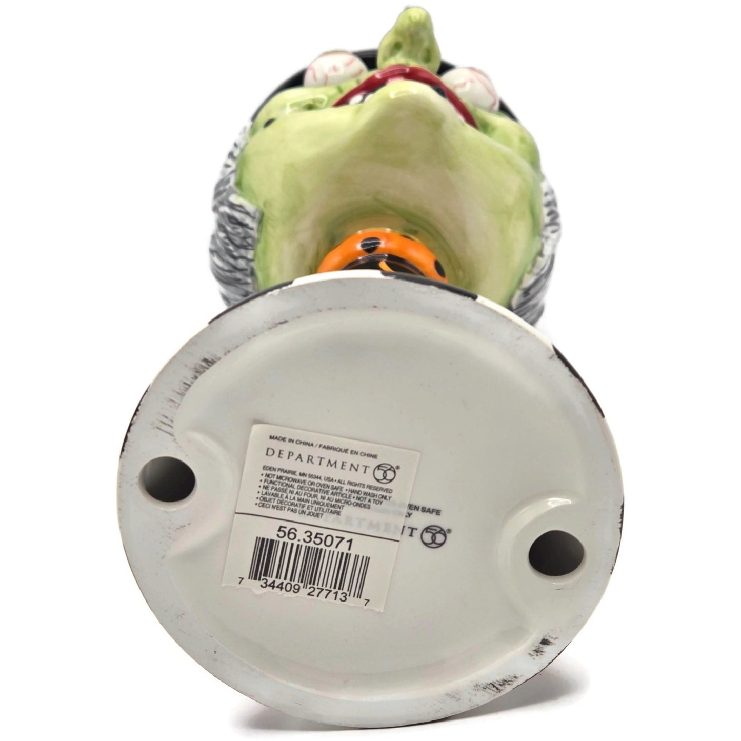 Department 56 Halloween Witch Google Eye Goblet Ceramic Candy Dish Party Decor