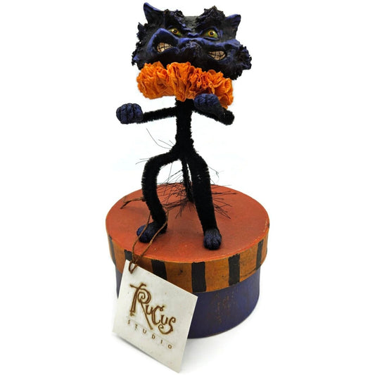 Rucus Studio Scott Smith Brat Cat Halloween Purple Black Figure Candy Box Decor