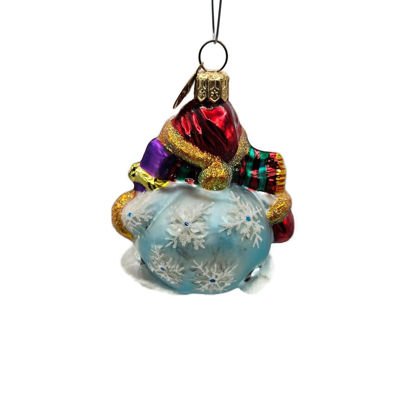 Christopher Radko Chubby Cheer Gem Snowman Christmas Tree Ornament 00-521-QVC