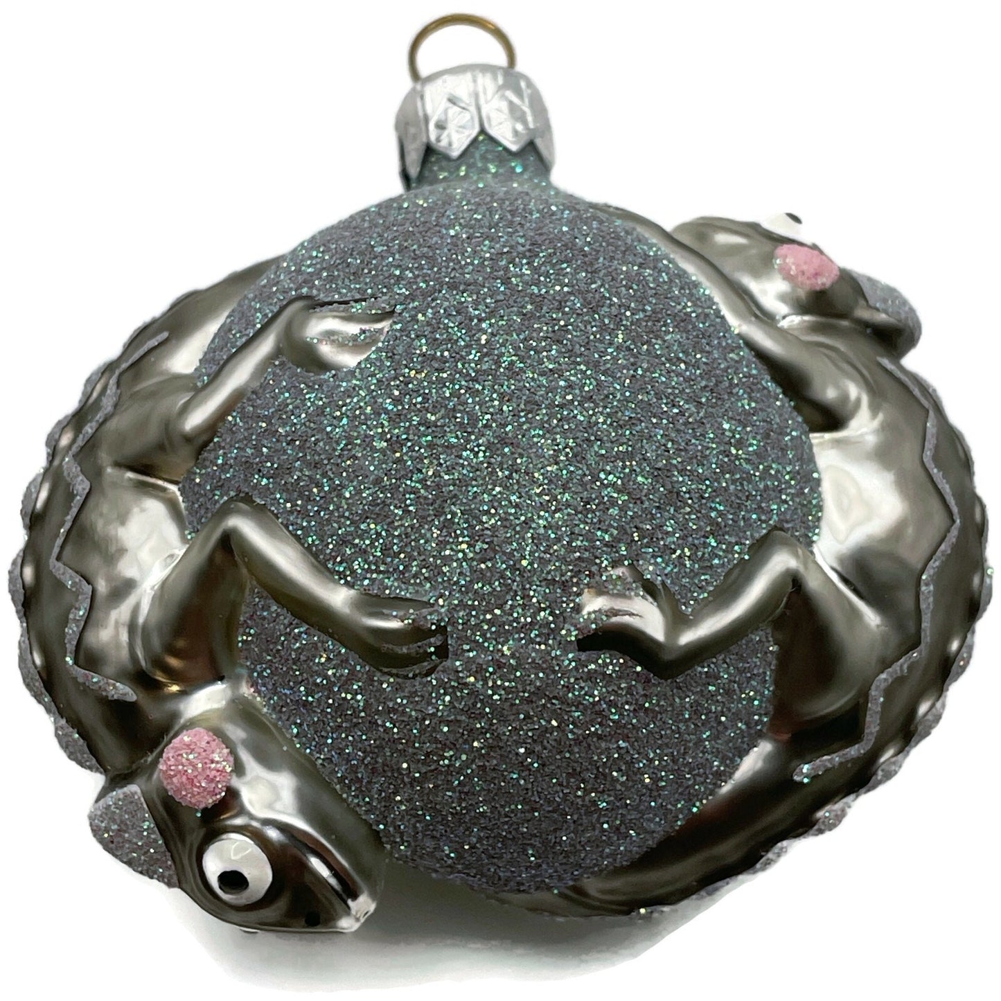 Patricia Breen Once Again For James Platinum Chameleon Christmas Tree Ornament