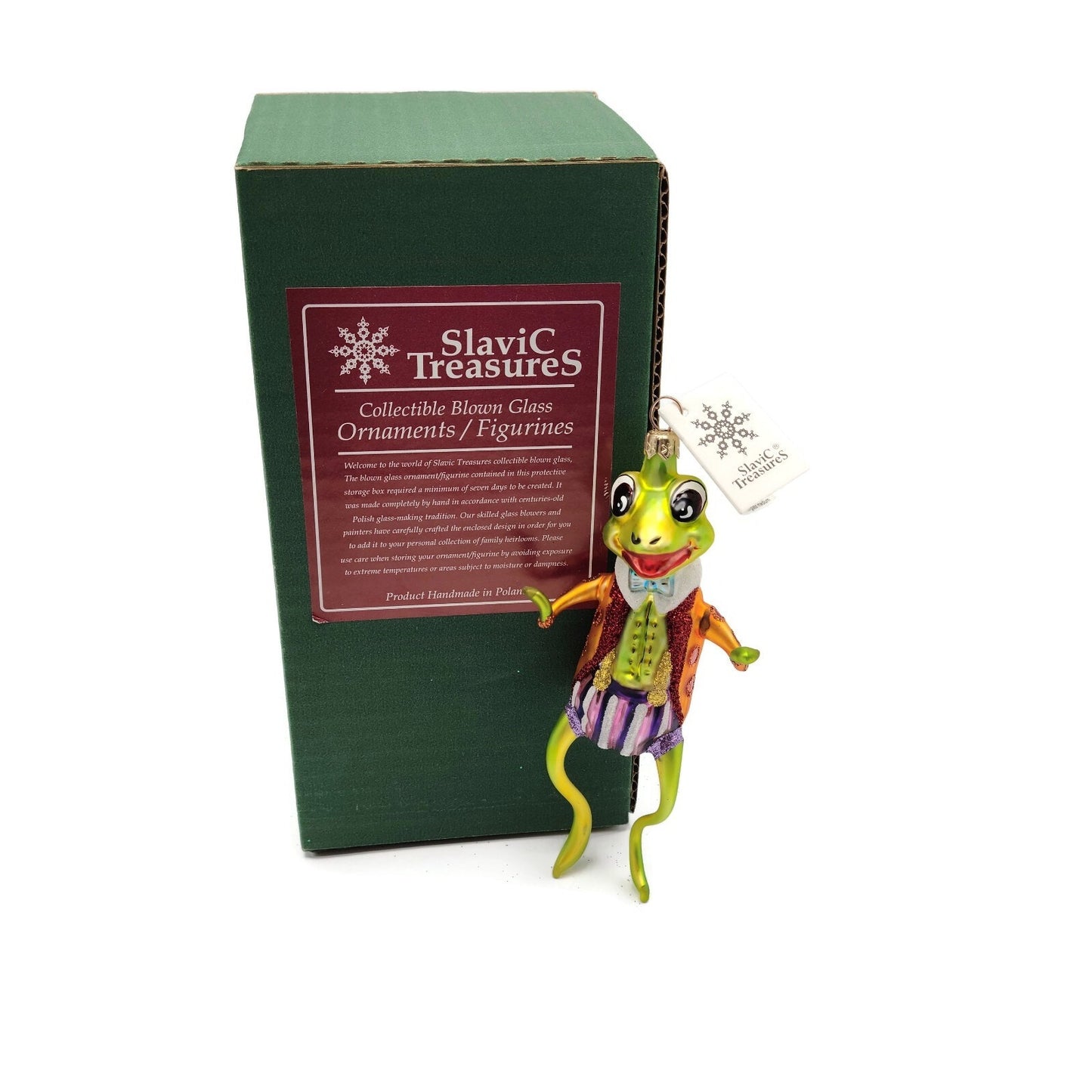 Slavic Treasures Mr Happy Hoppy Frog Halloween Tree Ornament 99-146-A-FB