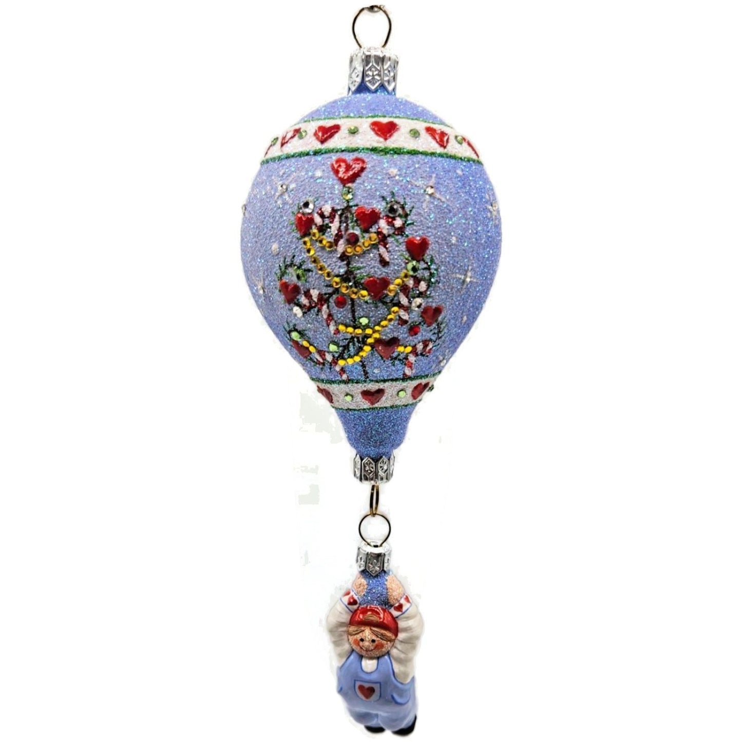 Patricia Breen Miniature Balloon Boy Candy Canes Hearts Christmas Tree Ornament