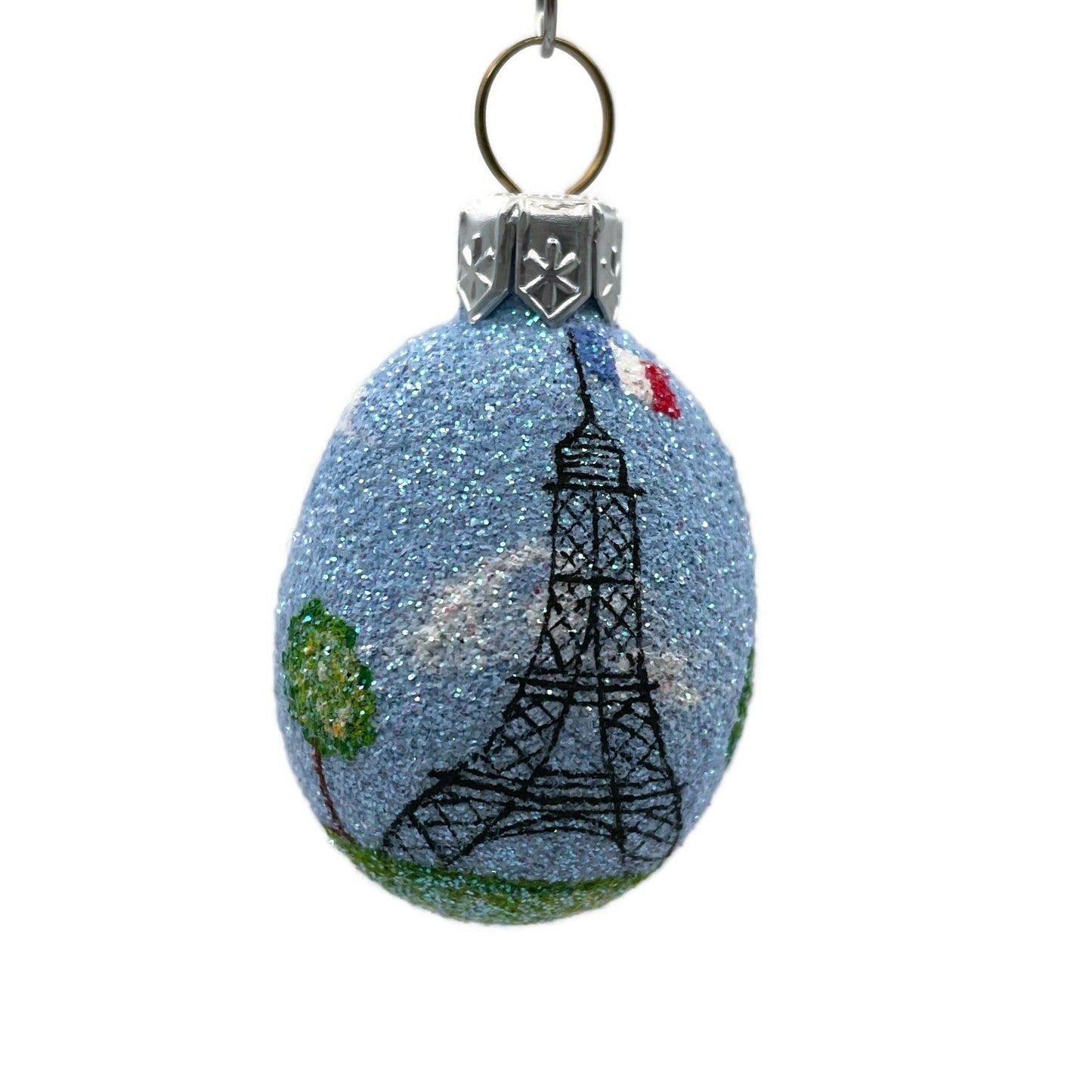 Patricia Breen Miniature Egg Paris Eiffel Tower Easter Christmas Tree Ornament