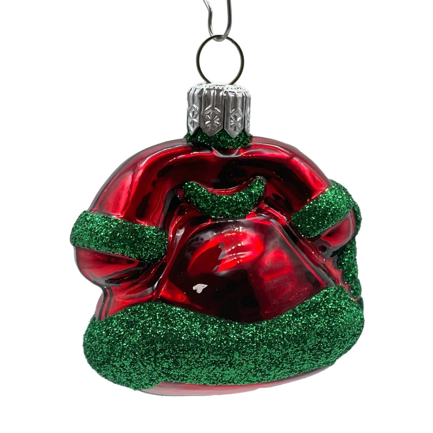 Patricia Breen Miniature Fine Phone Red Green Christmas Holiday Tree Ornament