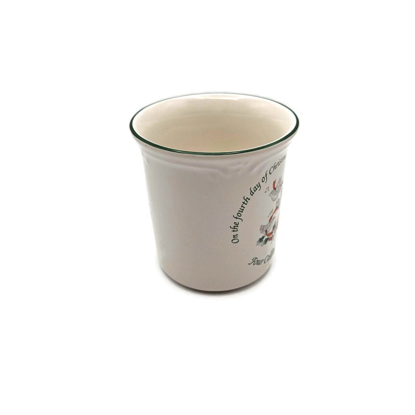 Pfaltzgraff Winterberry Mug Four Calling Birds 12 Days of Christmas Coffee Cup