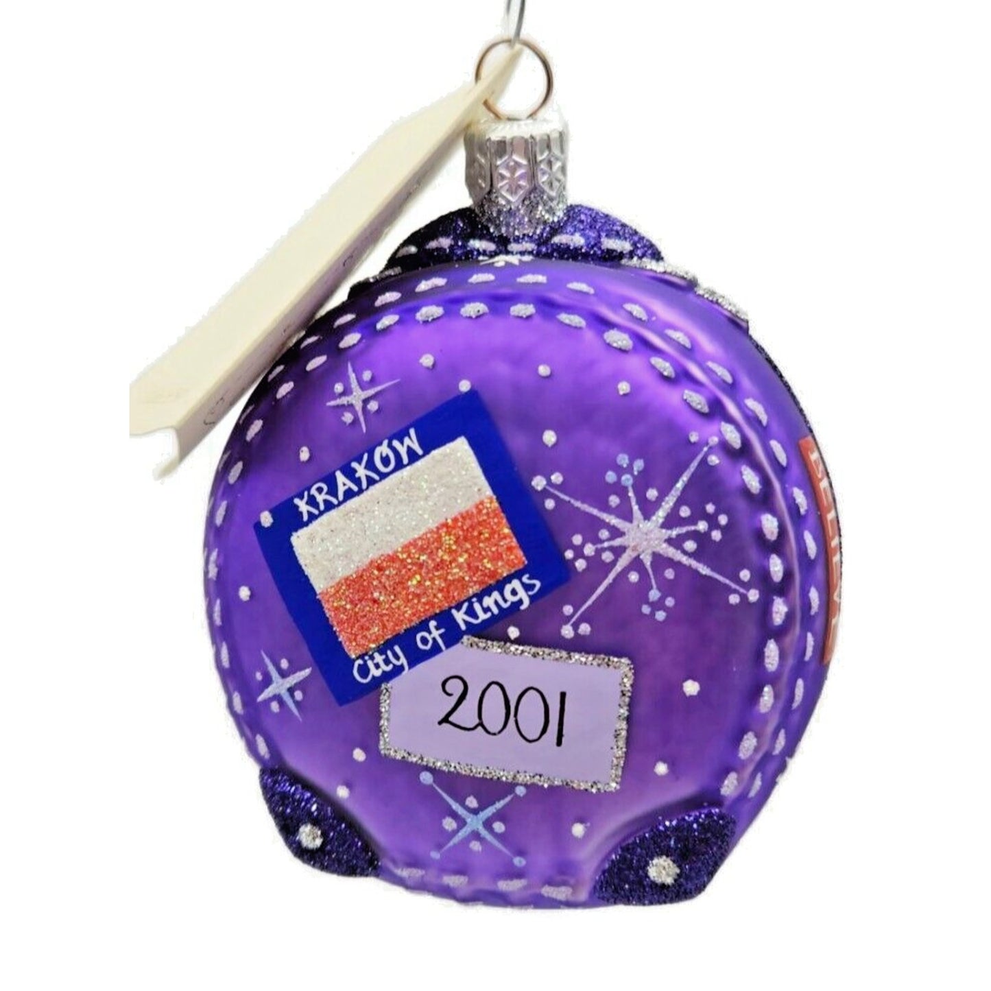 Patricia Breen Journey With Me Purple Portland Signed Christmas Travel Ornament